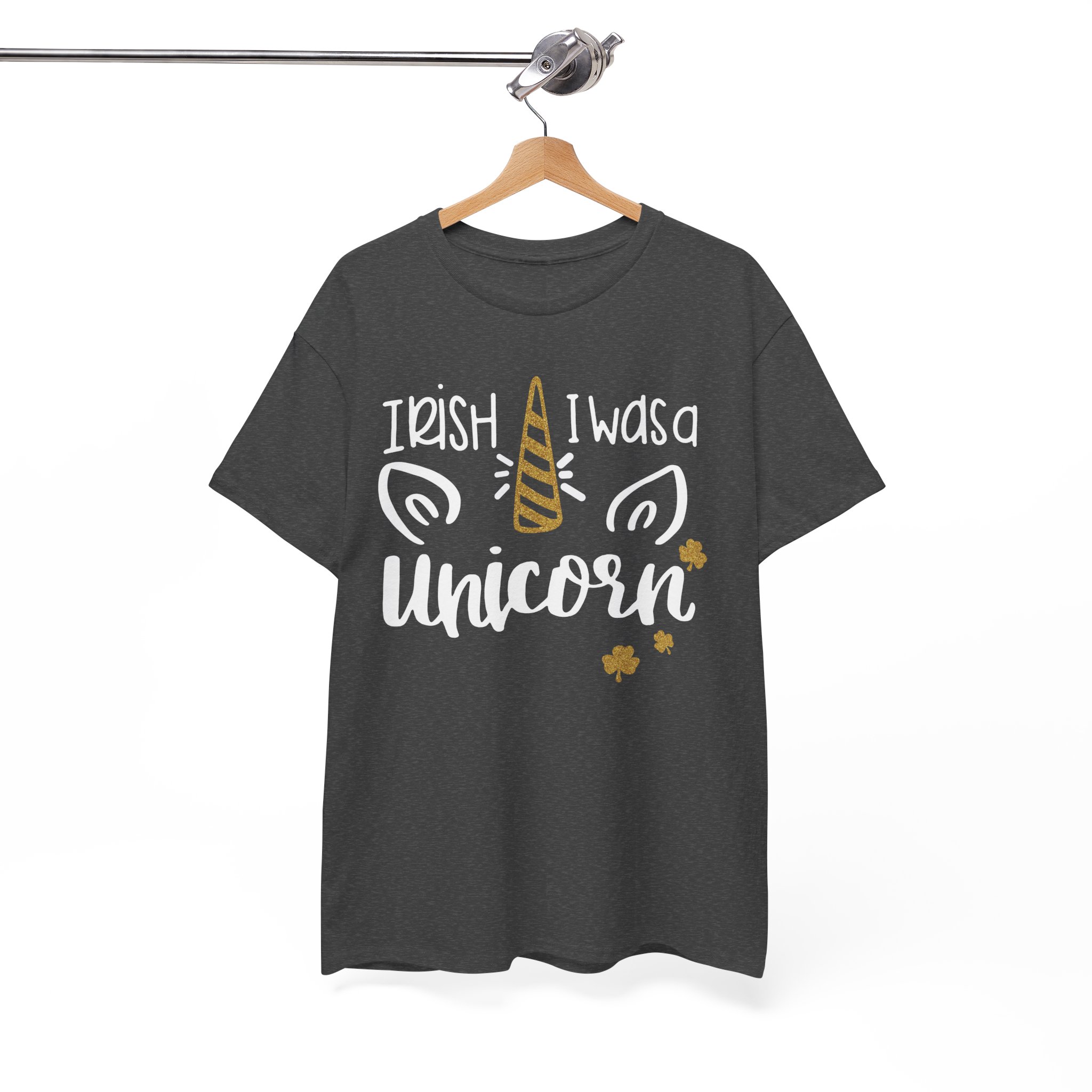 Unicorn St. Patrick's T-Shirt - "Irish I Was a Unicorn" Cute St. Paddy's Tee - Image 6