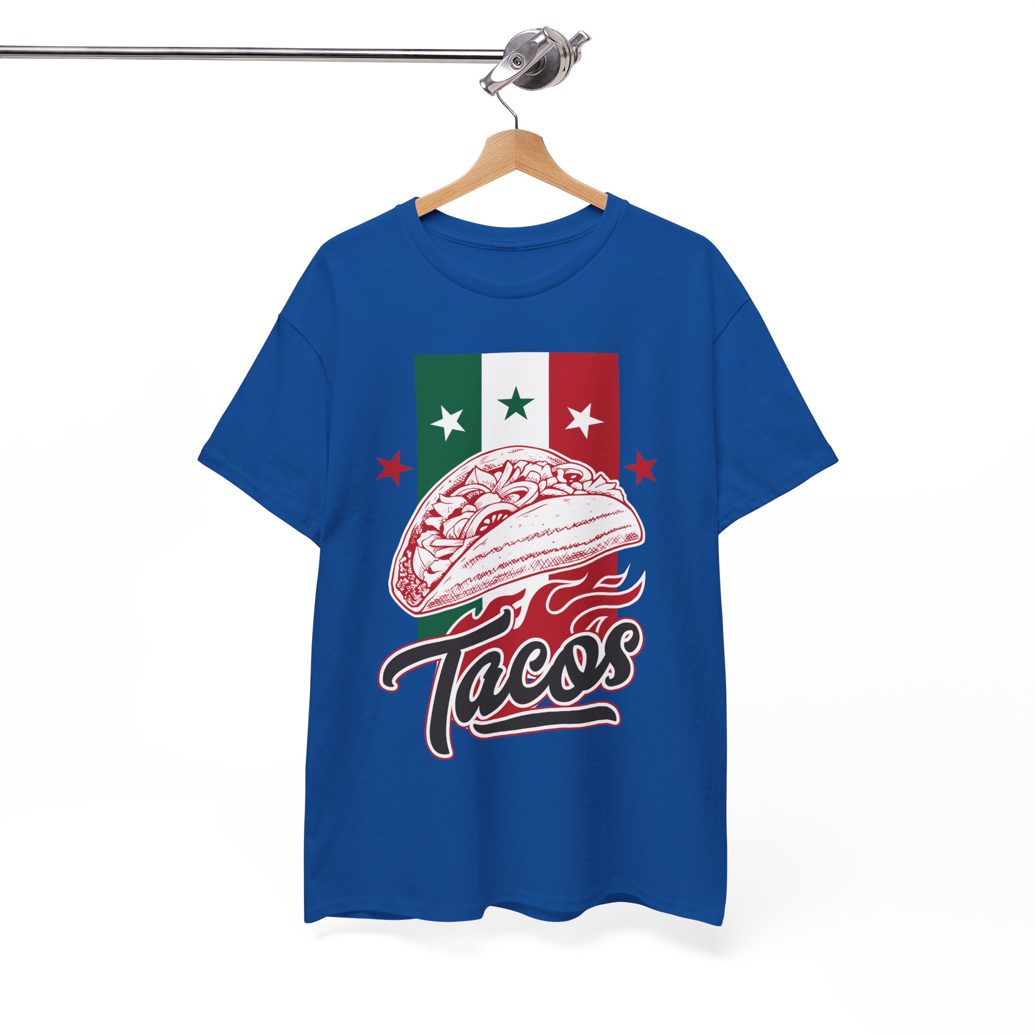 Taco Graphic Tee - Mexican Flag Tacos Shirt - Image 10