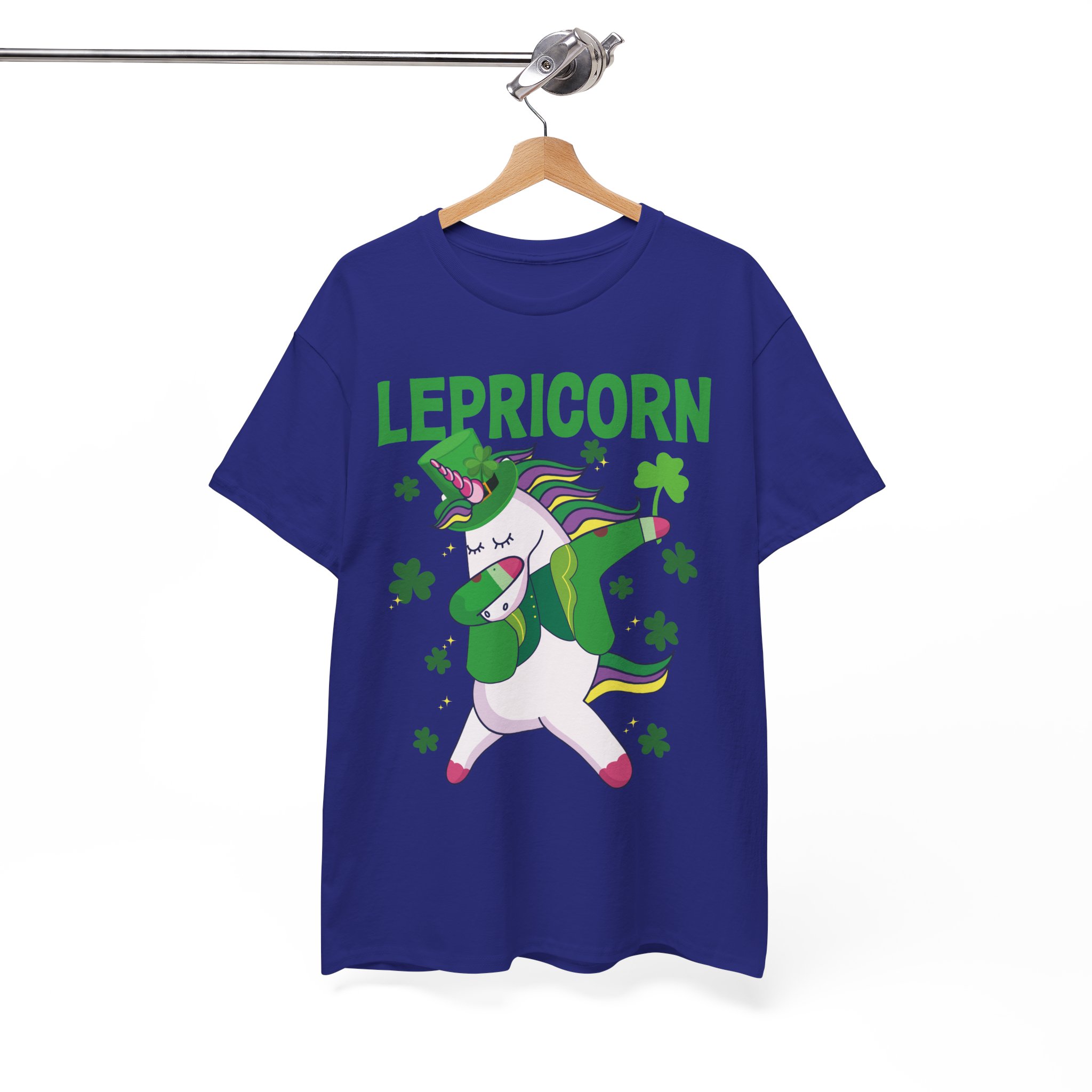 Lepricorn Unicorn T-Shirt - Funny St. Patrick’s Day Dab Dabbing Rainbow Shamrock Tee - Image 9