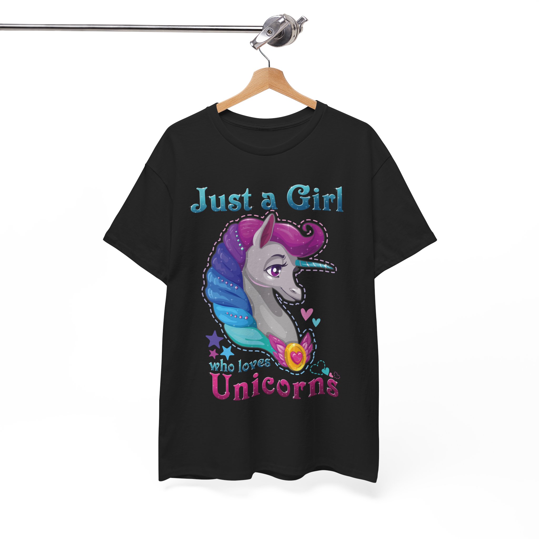 Just a Girl Who Loves Unicorns T-Shirt - Image 5