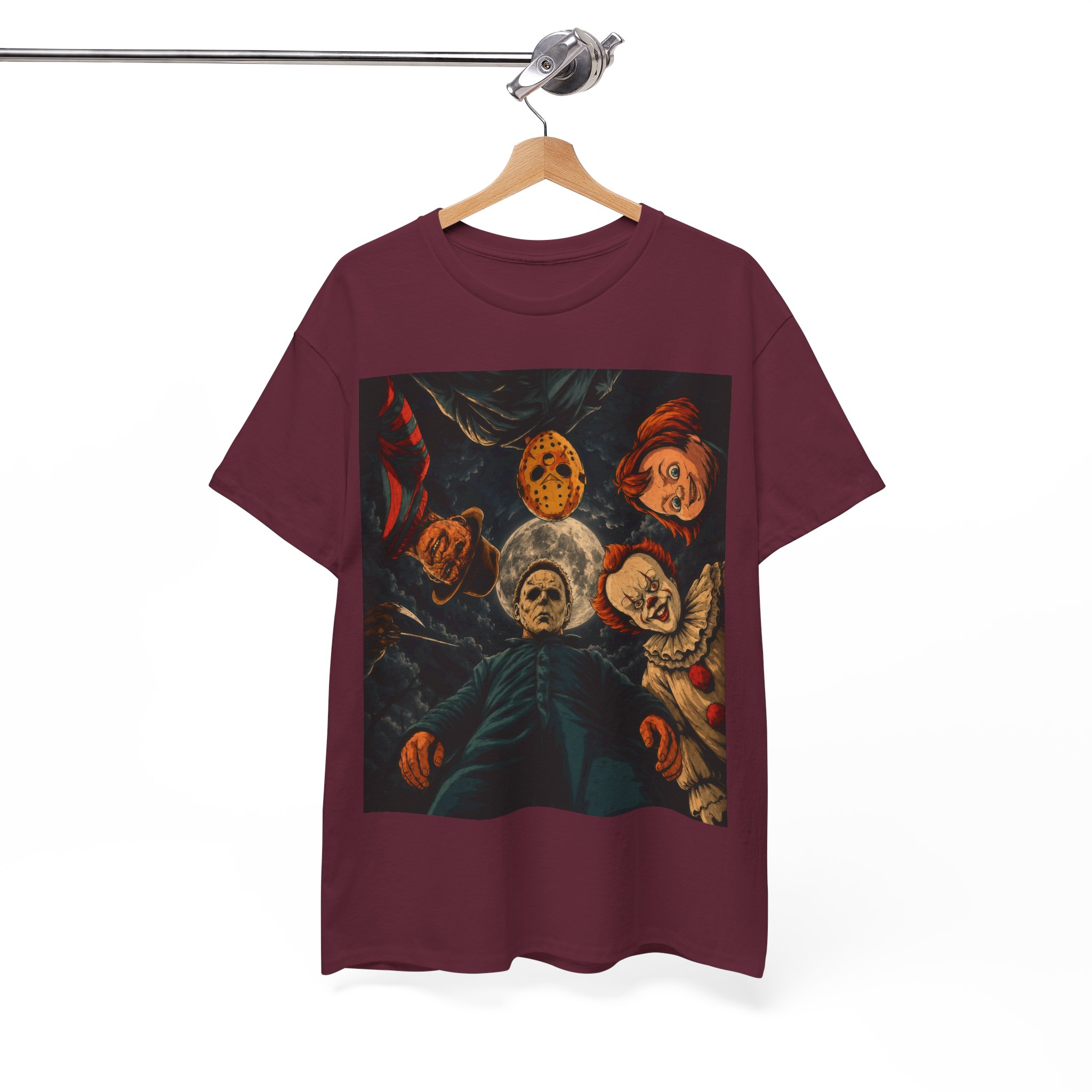 Vintage Horror Movie Inspired Halloween Shirt - Classic Slasher Movie Graphic Tee - Spooky Season T-Shirt - Image 4