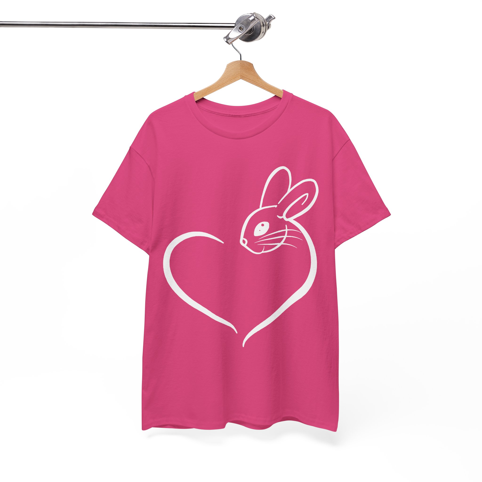 Bunny Rabbit Heart Love T‑Shirt - Image 11