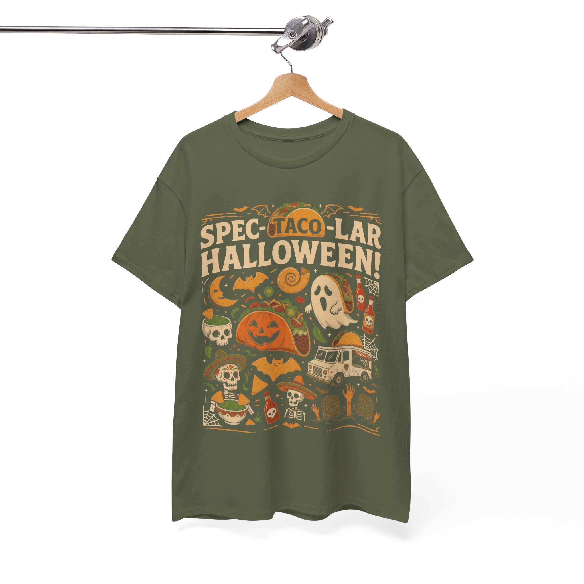 Spec-Taco-Lar Halloween Shirt - Funny Taco Halloween Party T-Shirt for Taco Lovers - Image 5