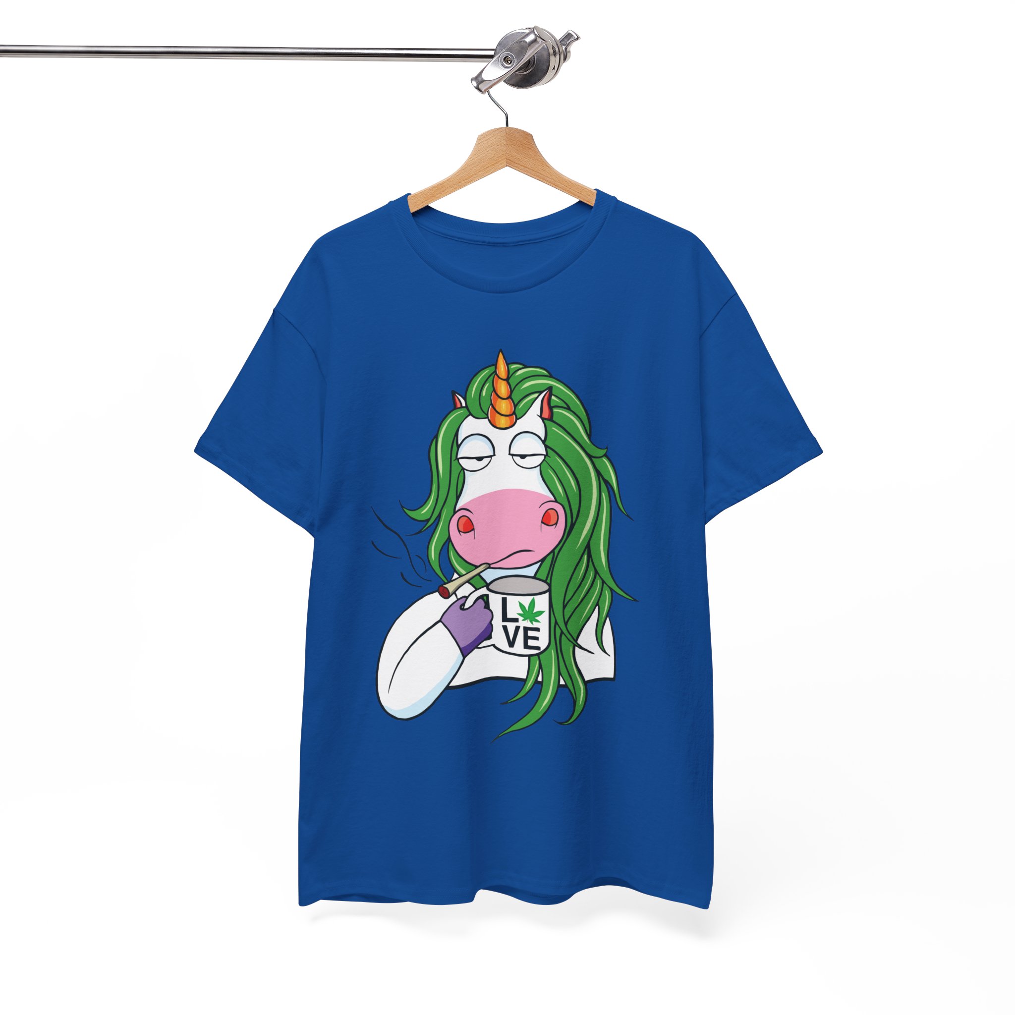 Unicorn Smoking Addiction Stoner Funny Weed Shirt - Image 10