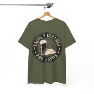 Tacos y Cerveza Por Favor Shirt - Funny Taco & Beer Lover T-Shirt - Mexican Fiesta Tee