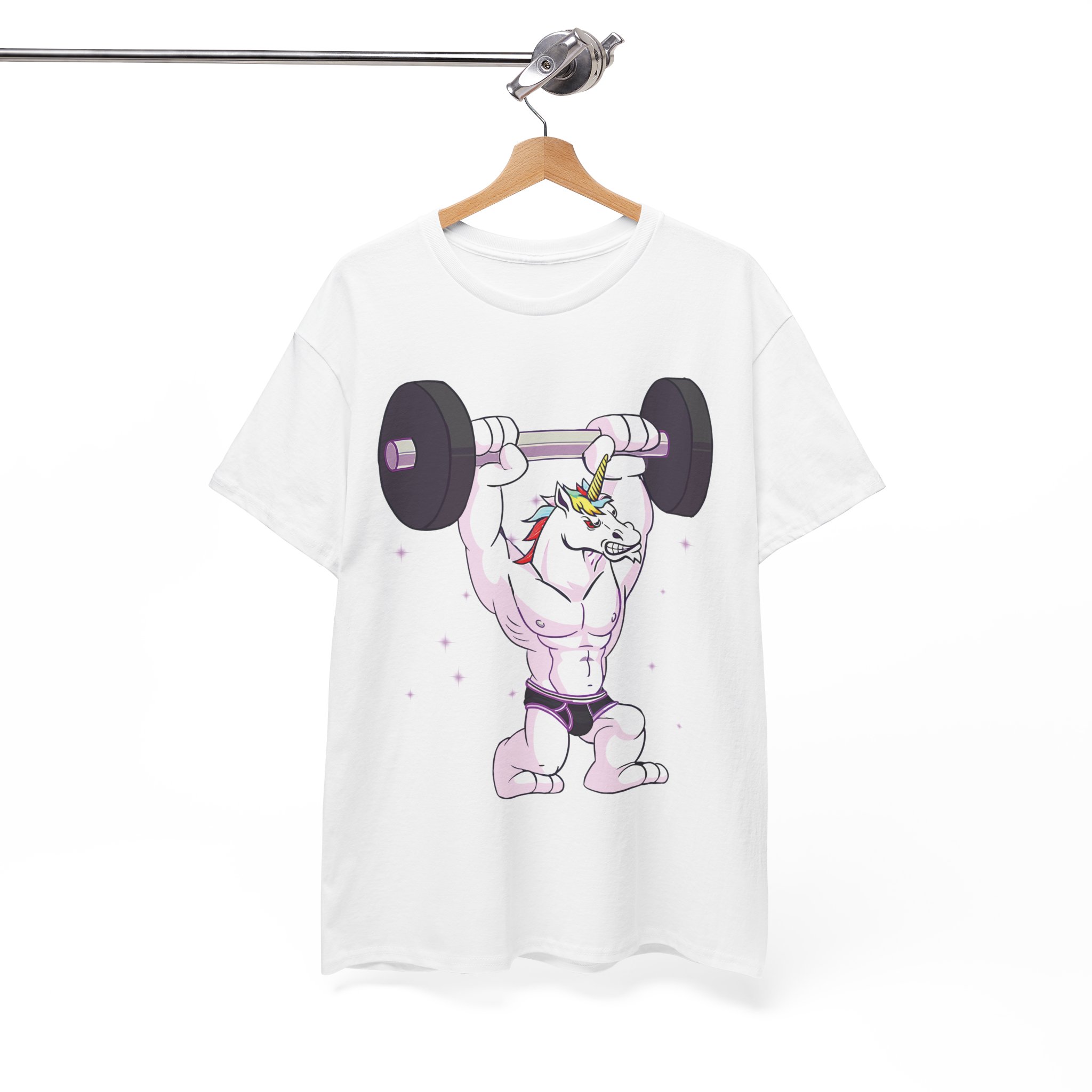 Weightlifting Unicorn T-Shirt - Funny Gym Unicorn Tee for Fitness Fans - Image 2