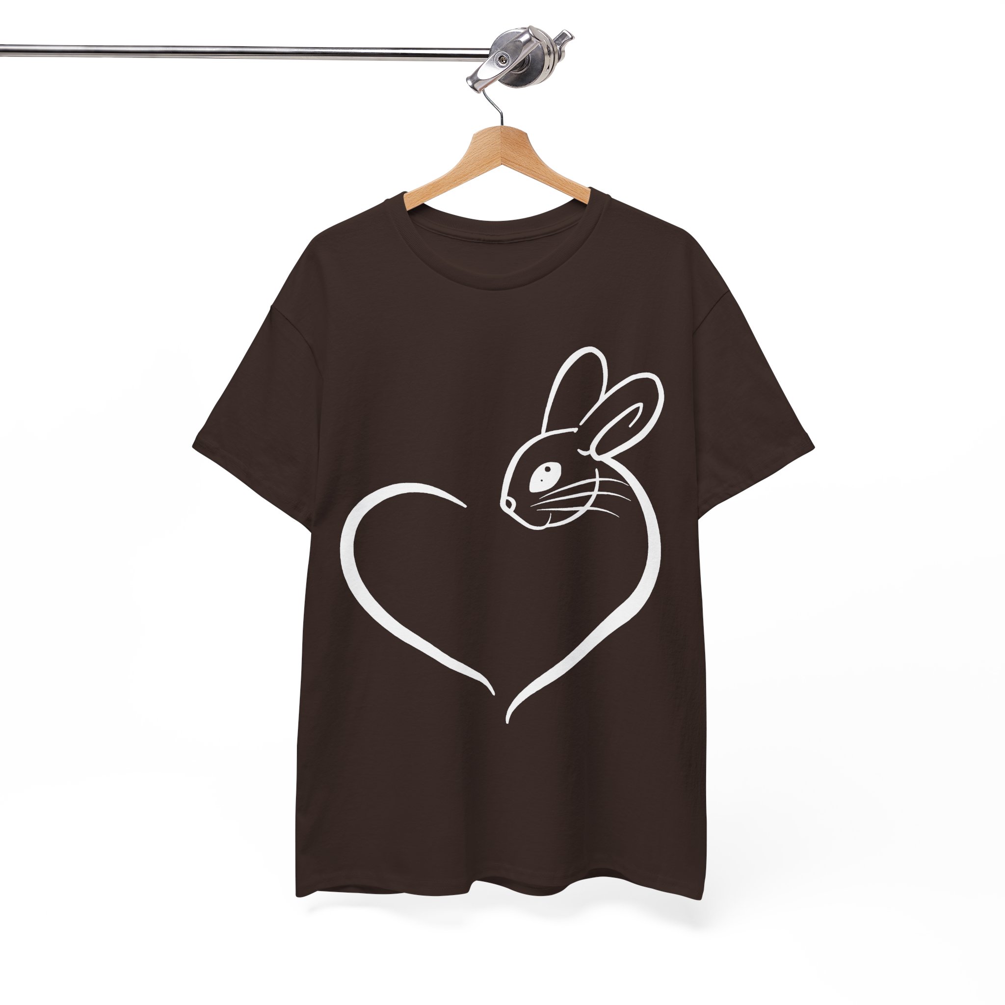 Bunny Rabbit Heart Love T‑Shirt - Image 3