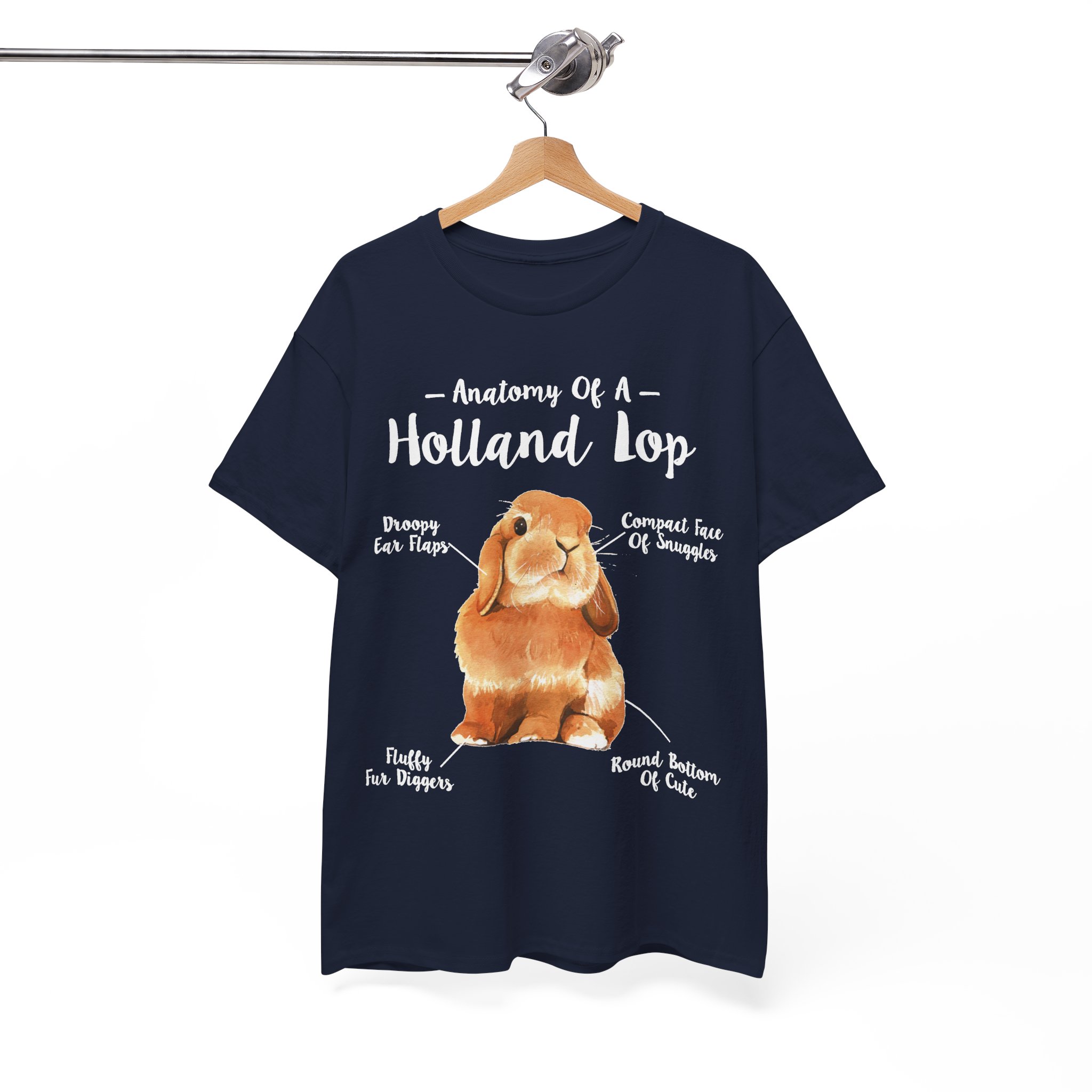 Anatomy Holland Lop Bunny Rabbit Lovers T‑Shirt - Image 9