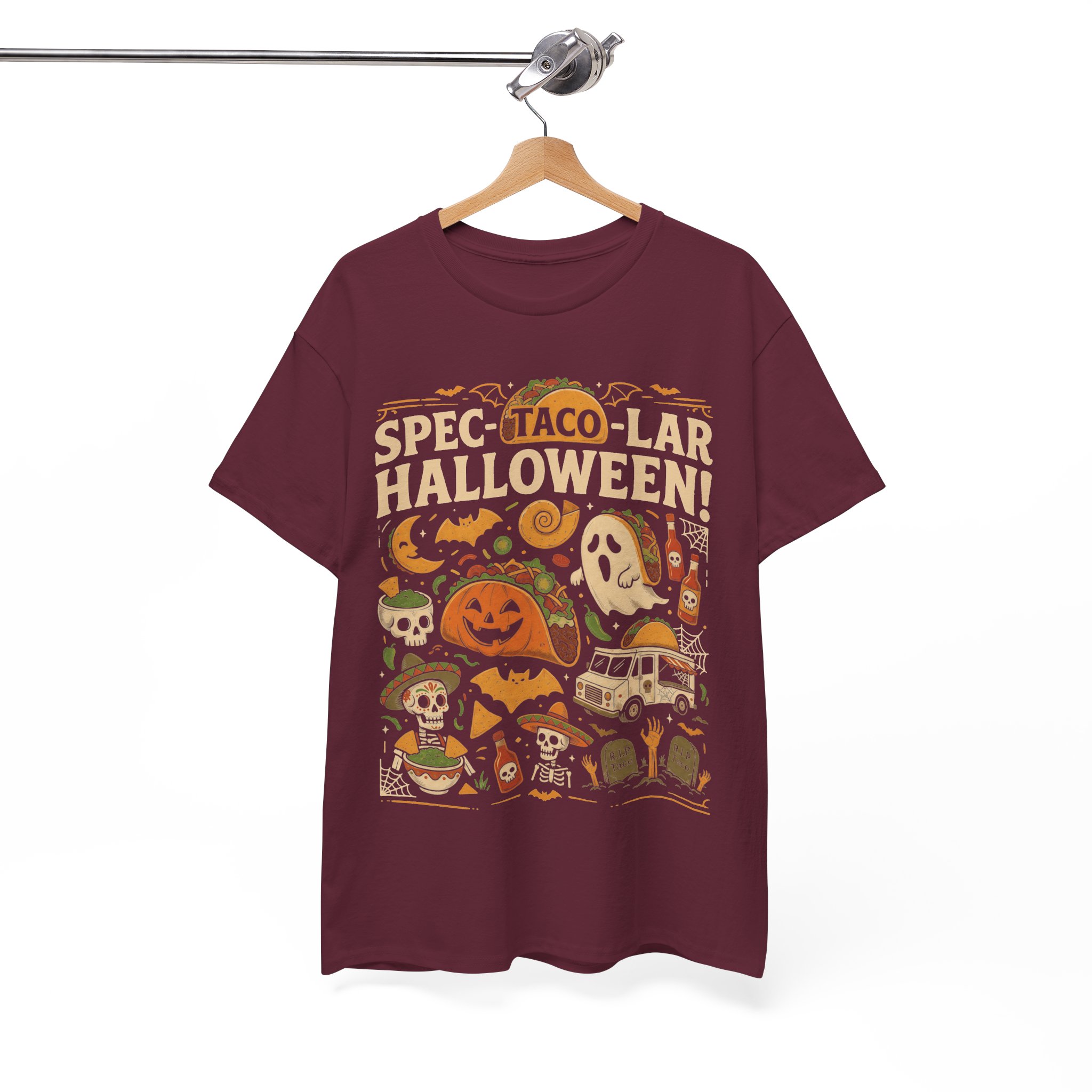 Spec-Taco-Lar Halloween Shirt - Funny Taco Halloween Party T-Shirt for Taco Lovers - Image 3