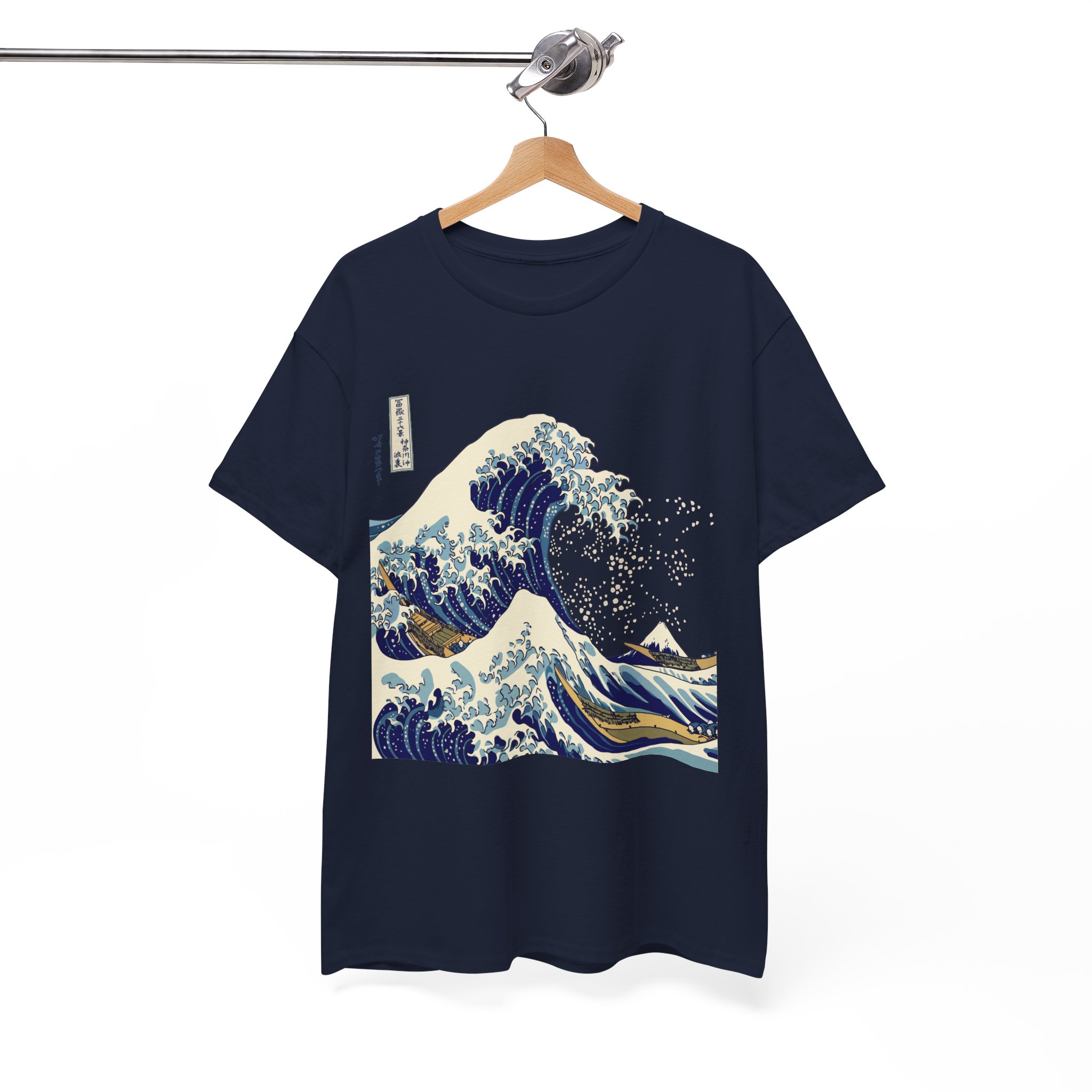 Great Wave Off Kanagawa Japanese T-Shirt - Image 10