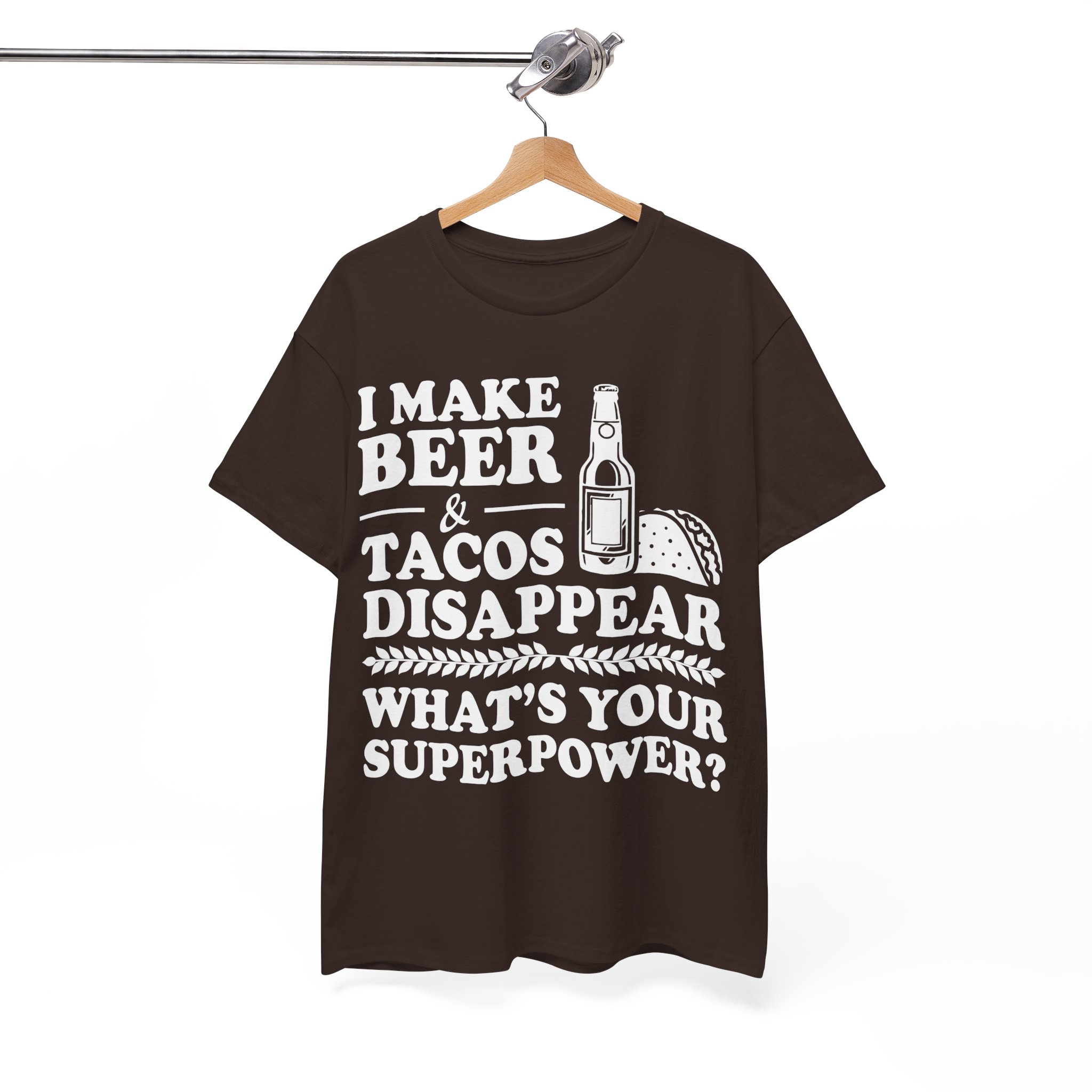 Beer & Tacos Lover T-Shirt - Image 3