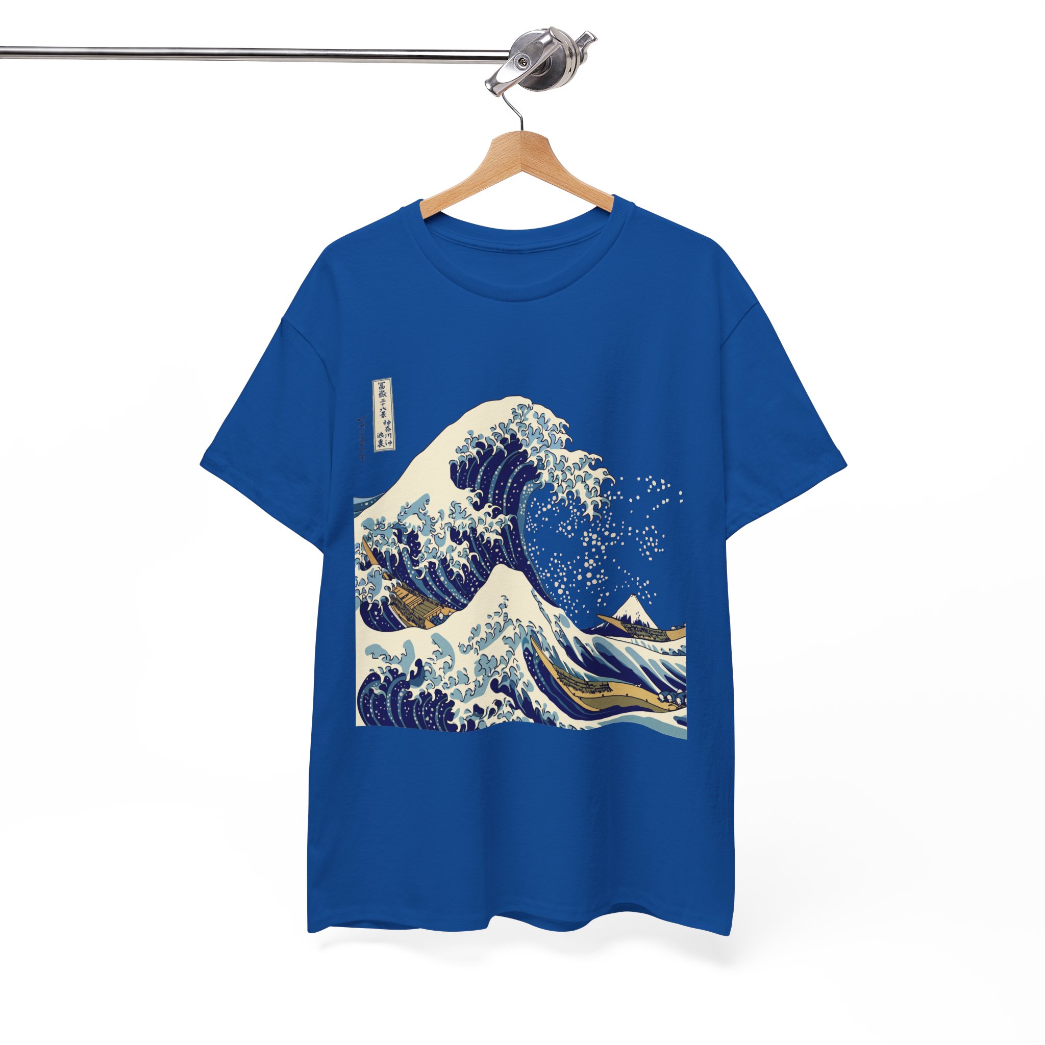 Great Wave Off Kanagawa Japanese T-Shirt - Image 9