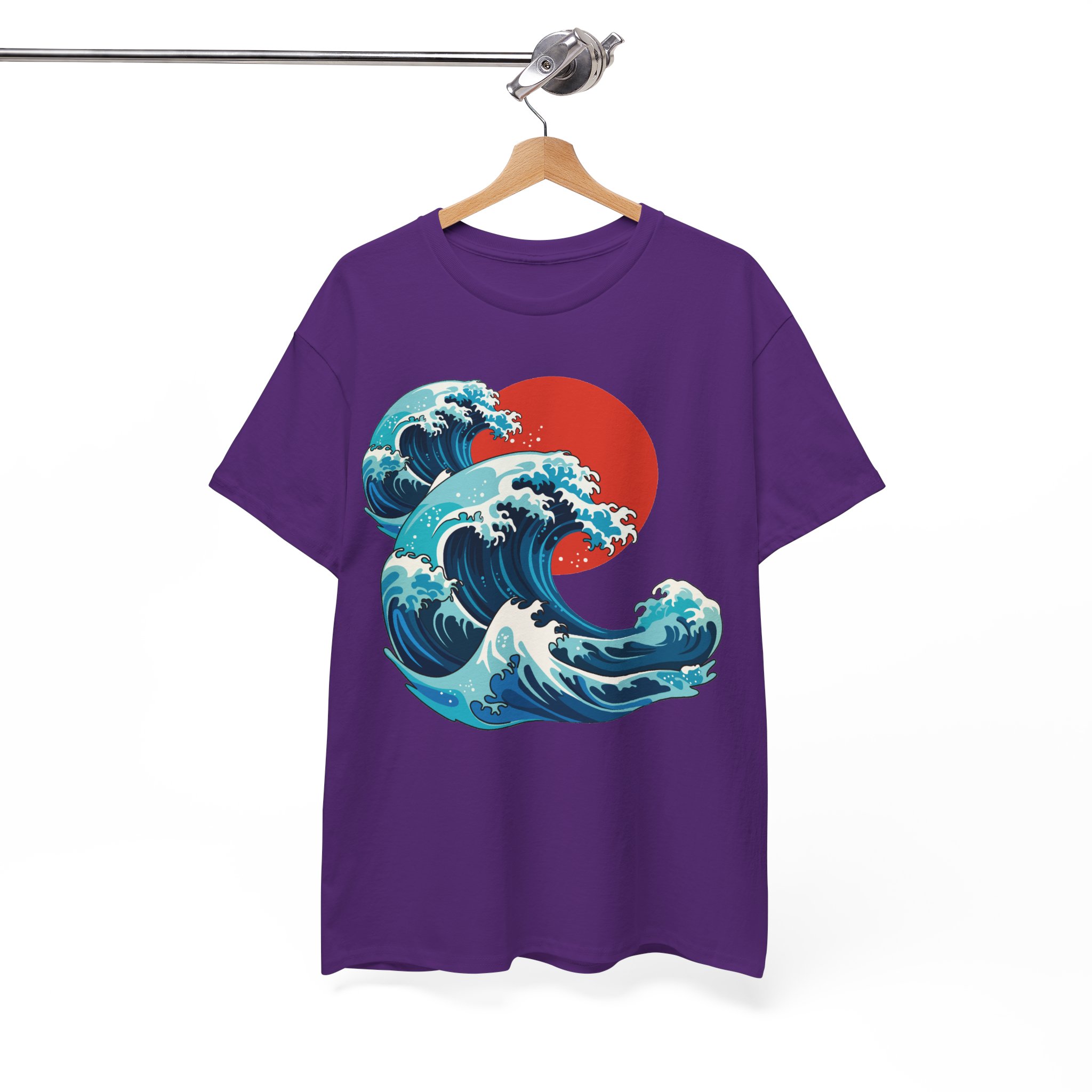 Kanagawa Great Wave Japanese Shirt - Japanese Art Graphic Tee - Vintage Ocean Wave T-Shirt - Image 11