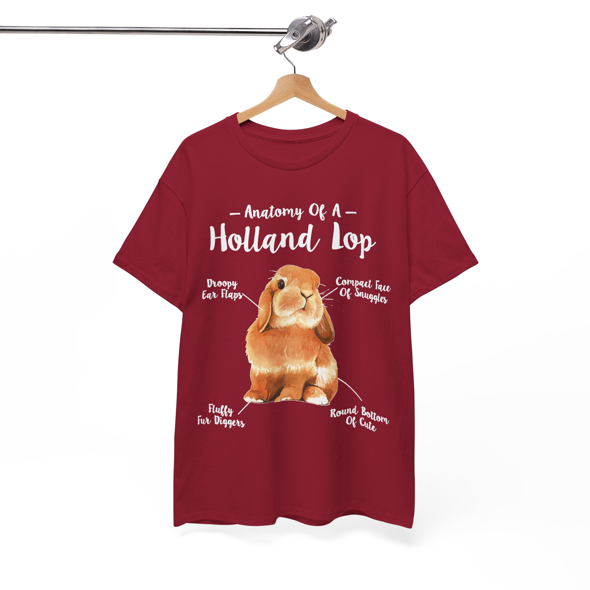 Anatomy Holland Lop Bunny Rabbit Lovers T‑Shirt - Image 12