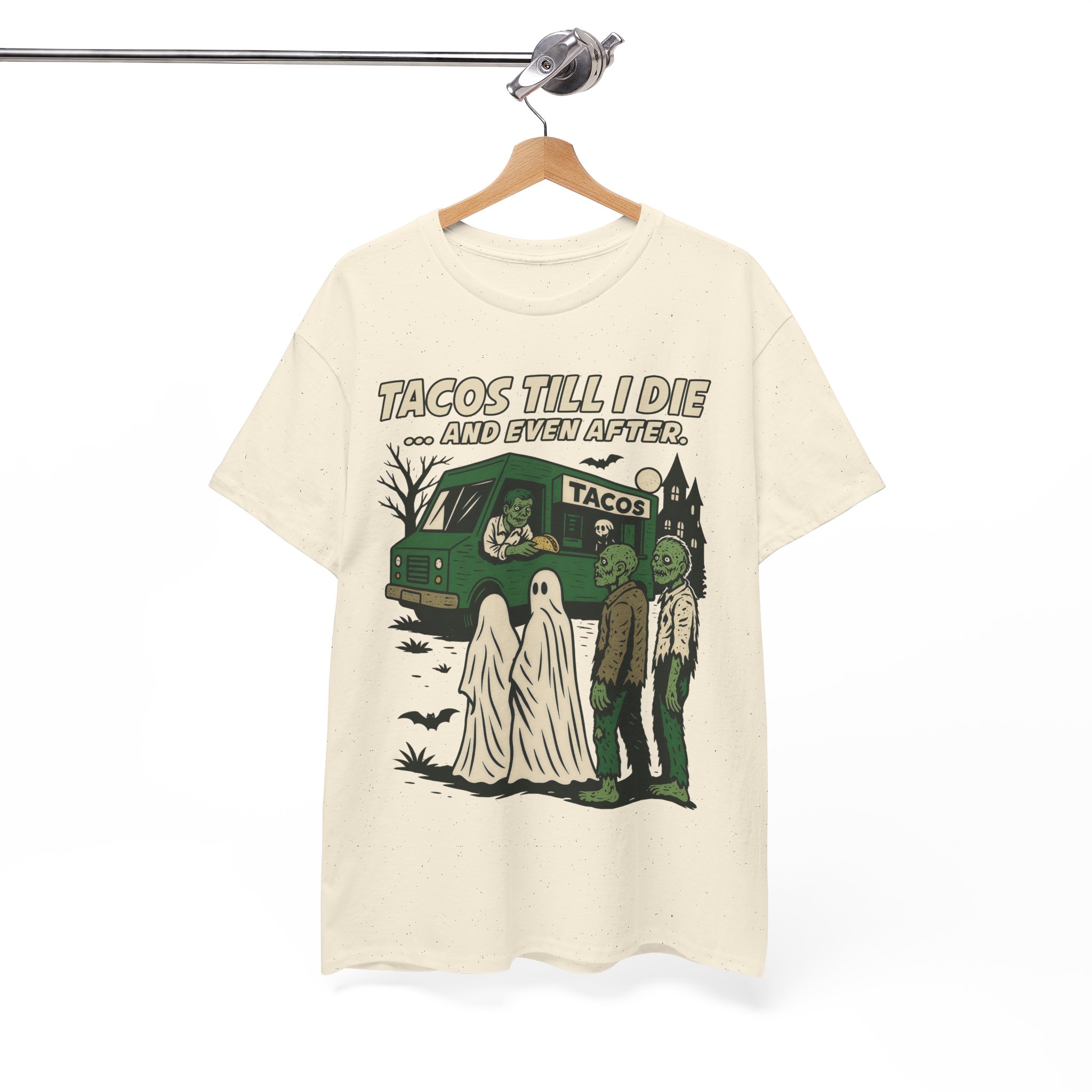 Tacos Till I Die Shirt - Funny Taco Halloween T-Shirt for Taco Lovers - Image 7