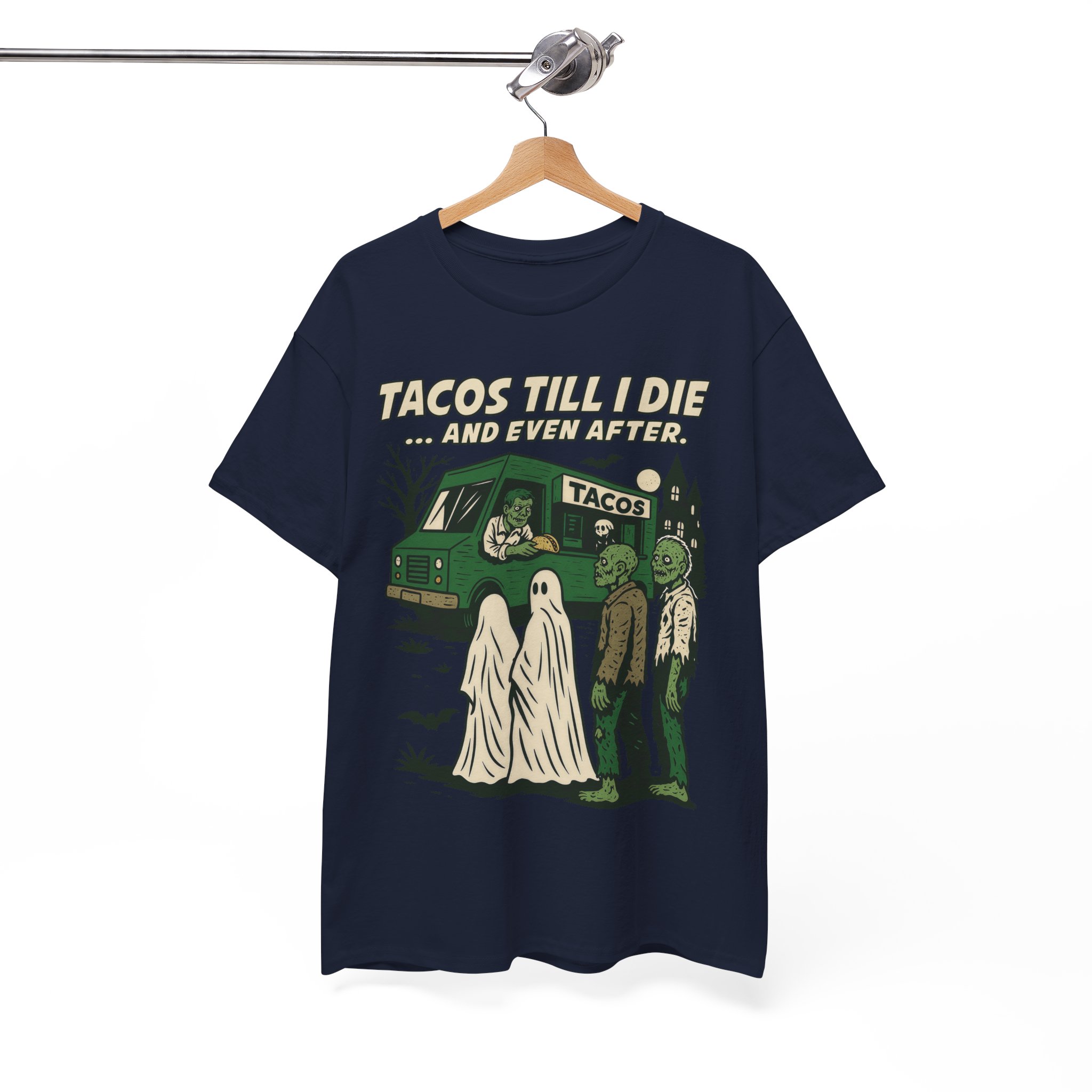 Tacos Till I Die Shirt - Funny Taco Halloween T-Shirt for Taco Lovers - Image 13