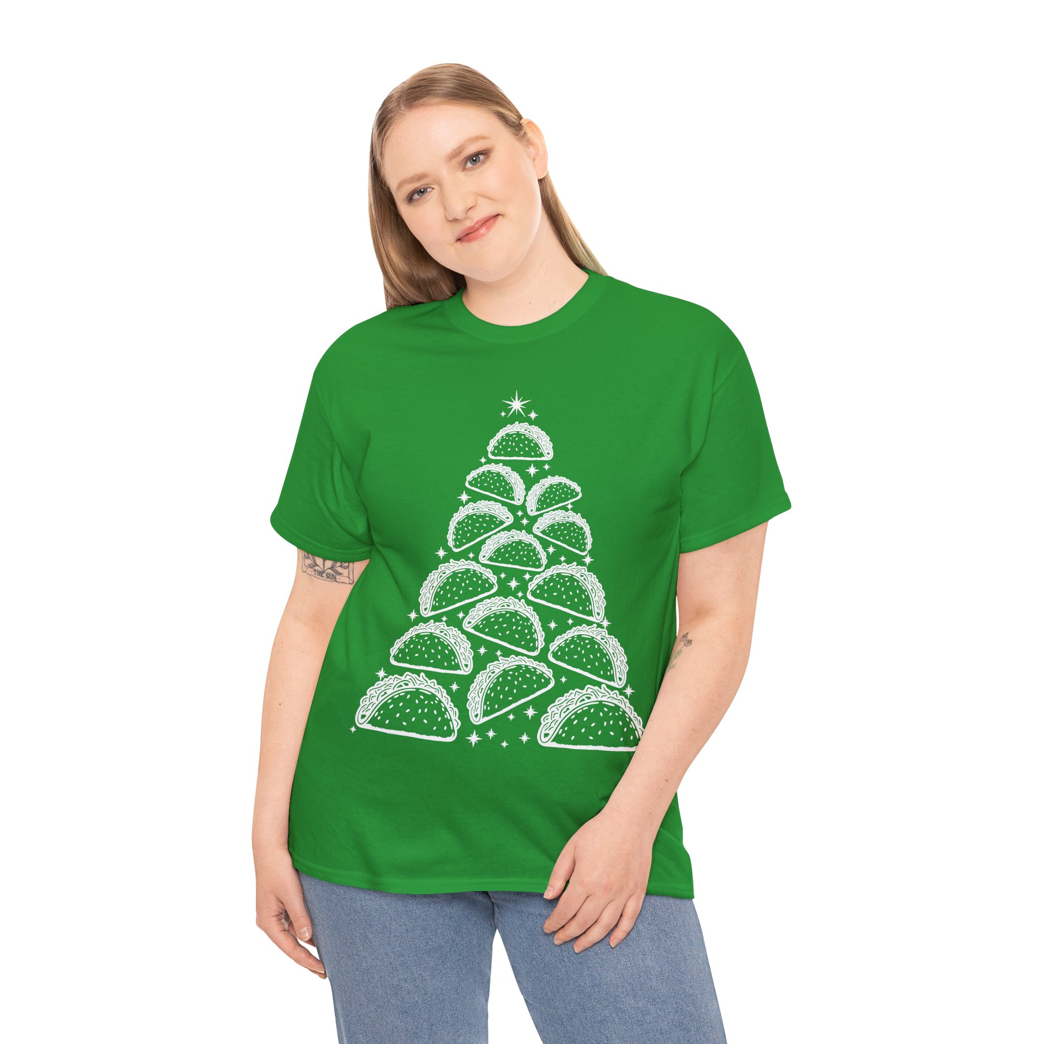 Funny Christmas Taco Shirt - Taco Christmas Tree Tee - Christmas Gift for Taco Lovers - Image 4