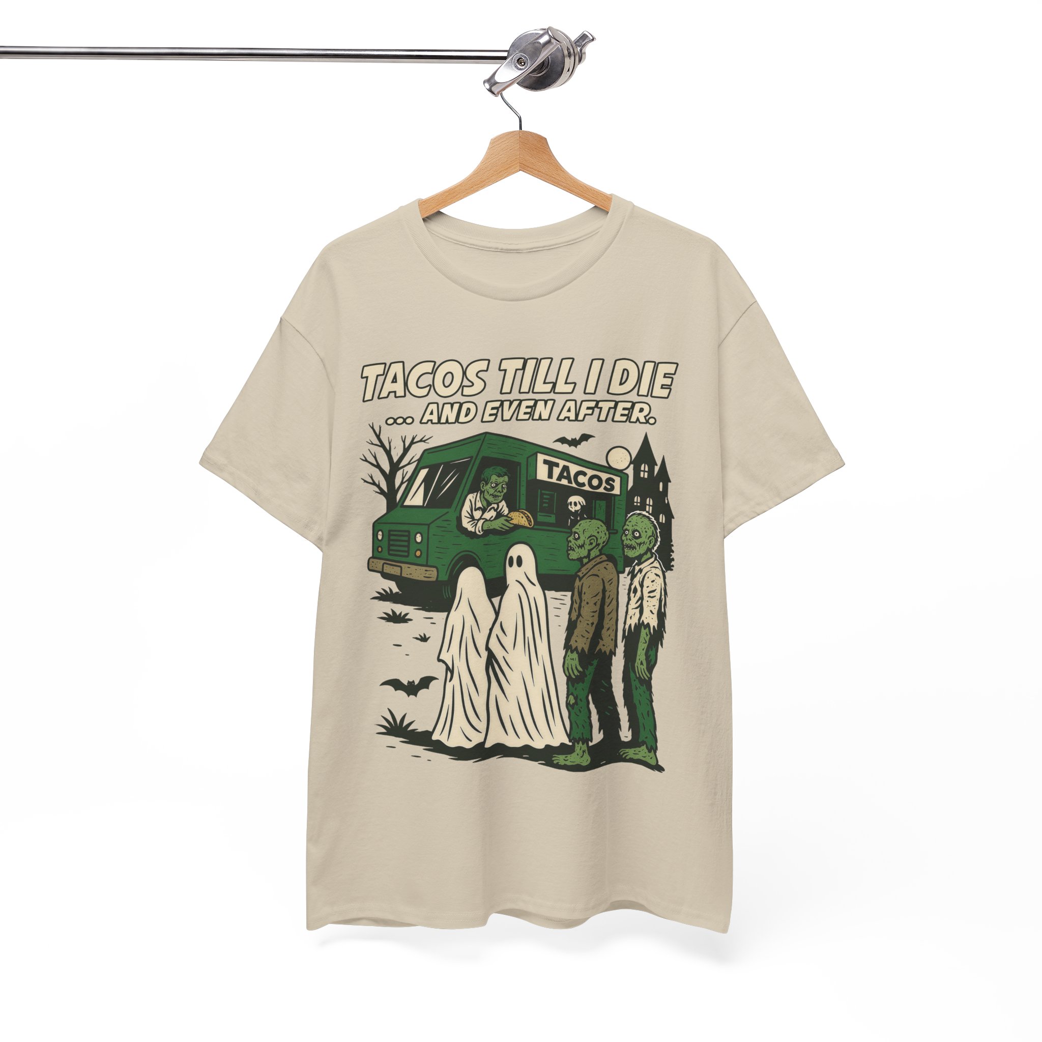 Tacos Till I Die Shirt - Funny Taco Halloween T-Shirt for Taco Lovers - Image 4