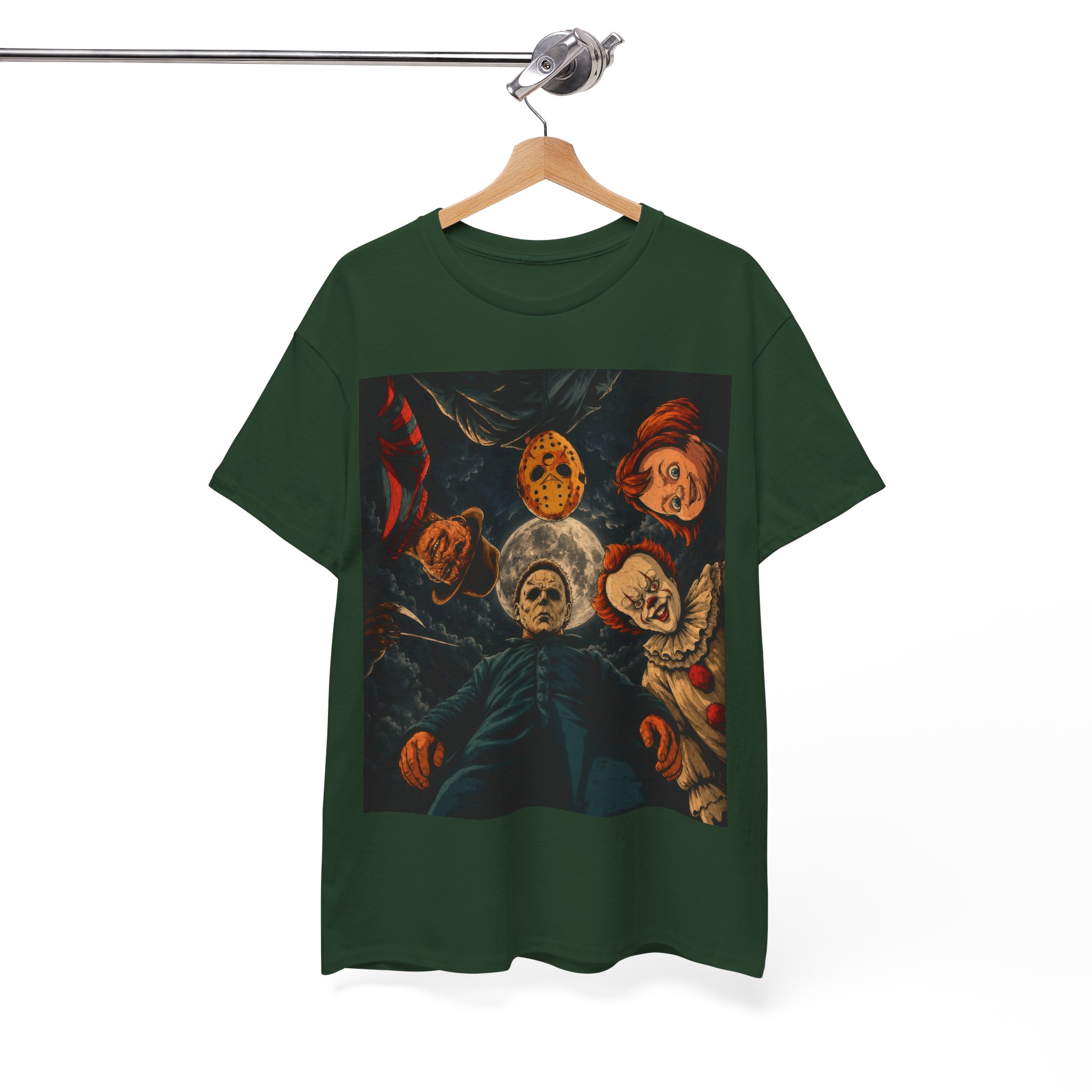 Vintage Horror Movie Inspired Halloween Shirt - Classic Slasher Movie Graphic Tee - Spooky Season T-Shirt - Image 7