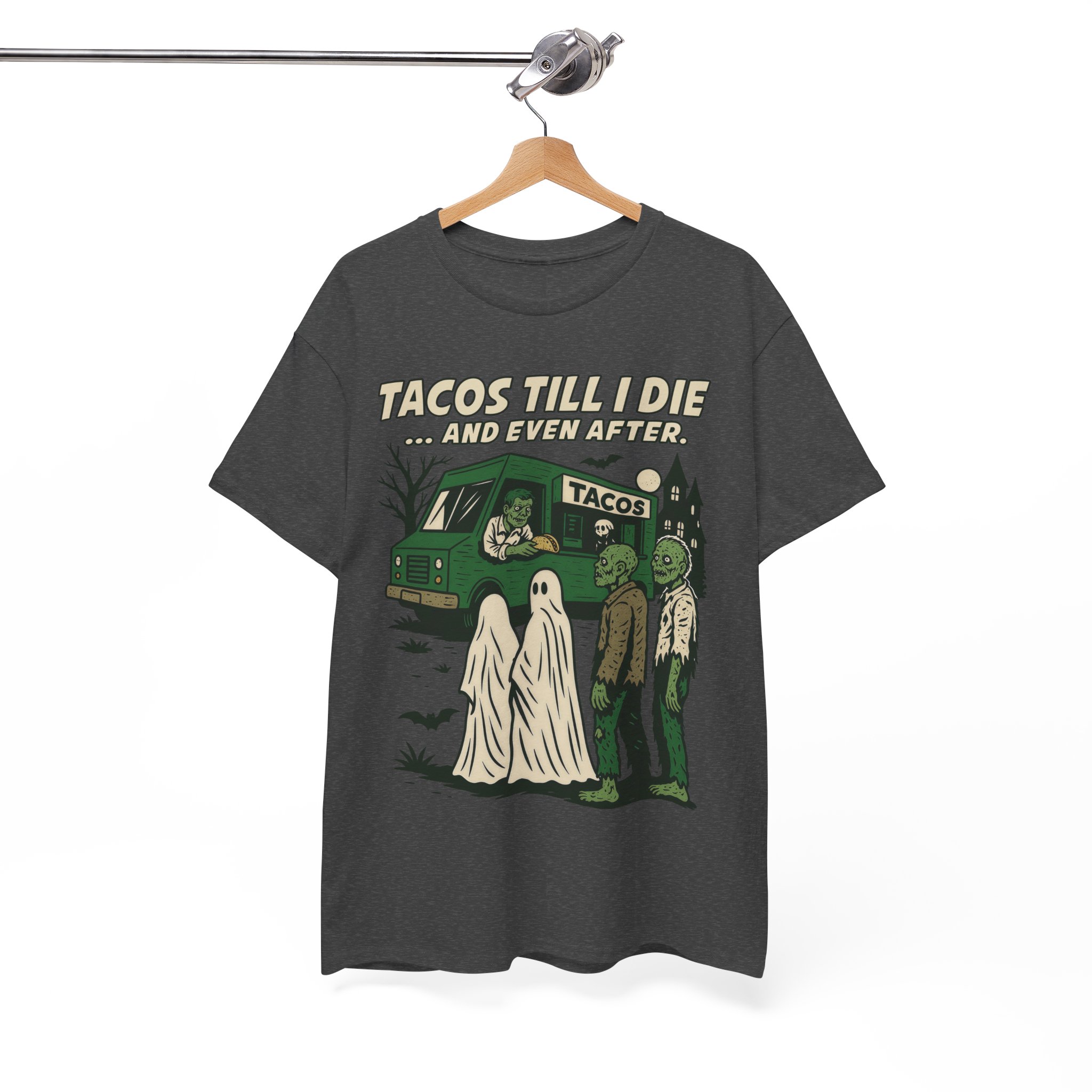 Tacos Till I Die Shirt - Funny Taco Halloween T-Shirt for Taco Lovers - Image 10