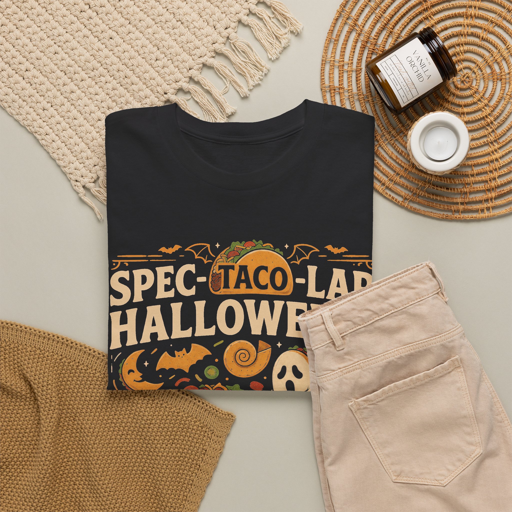 Spec-Taco-Lar Halloween Shirt - Funny Taco Halloween Party T-Shirt for Taco Lovers - Image 2