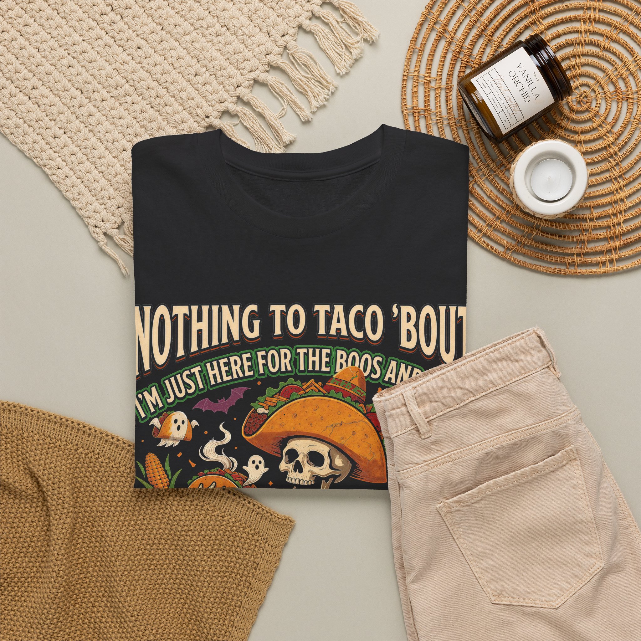 Nothing to Taco 'Bout Halloween Shirt - Funny Taco Halloween Party T-Shirt for Taco Lovers - Image 2