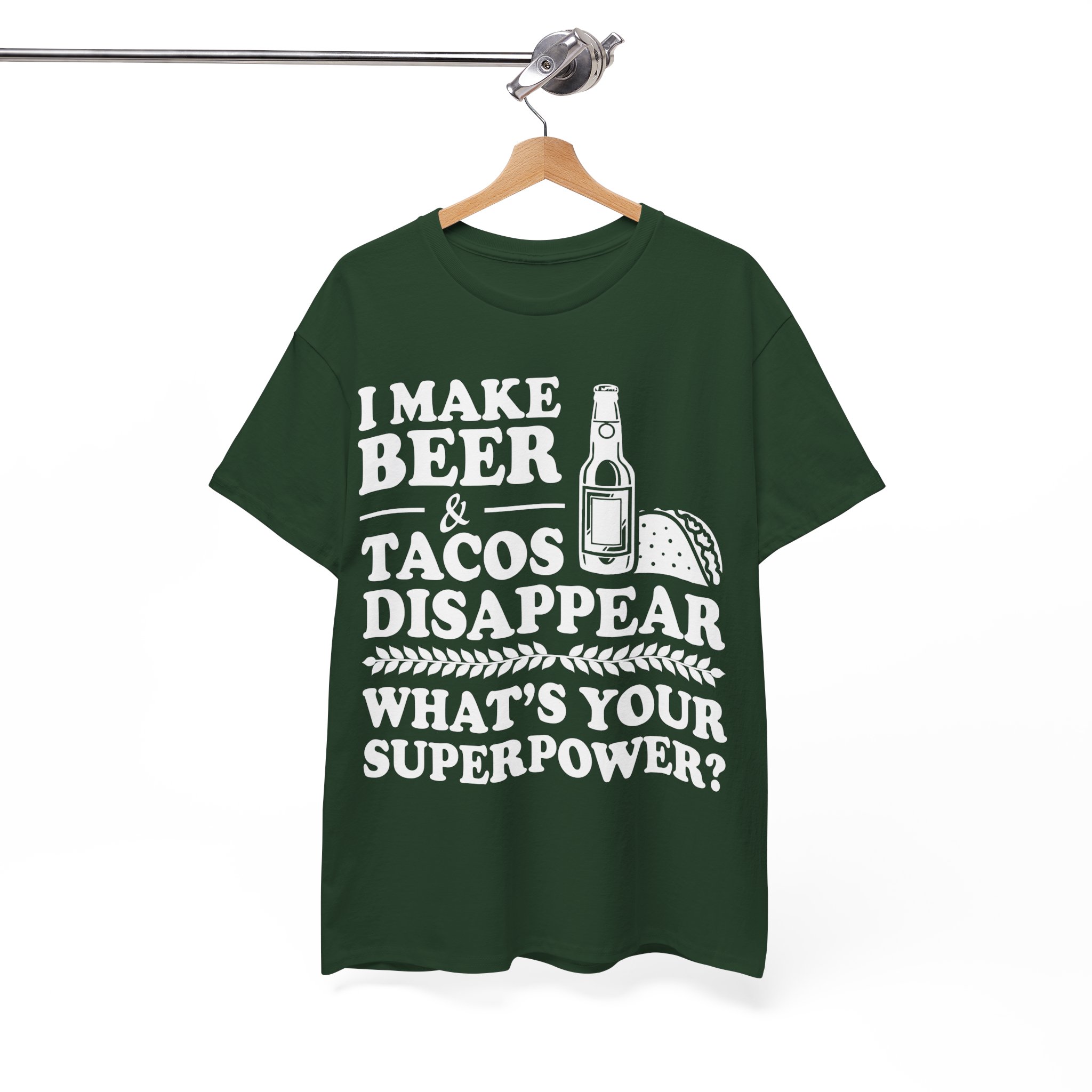Beer & Tacos Lover T-Shirt - Image 5