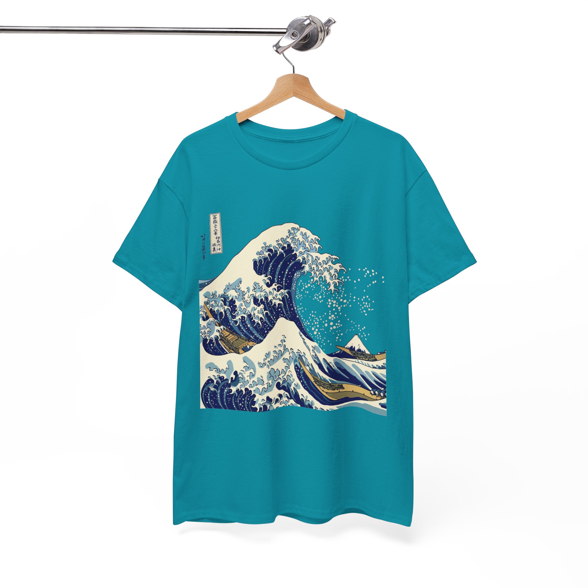 Great Wave Off Kanagawa Japanese T-Shirt - Image 11