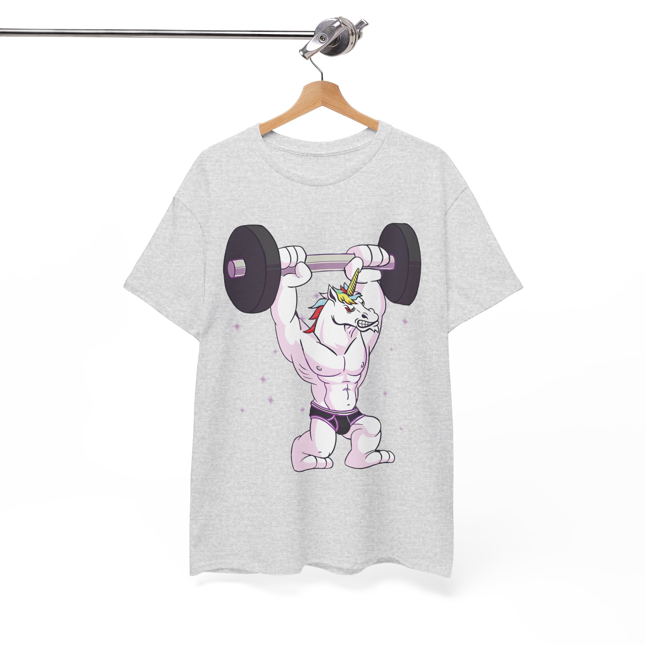 Weightlifting Unicorn T-Shirt - Funny Gym Unicorn Tee for Fitness Fans - Image 3