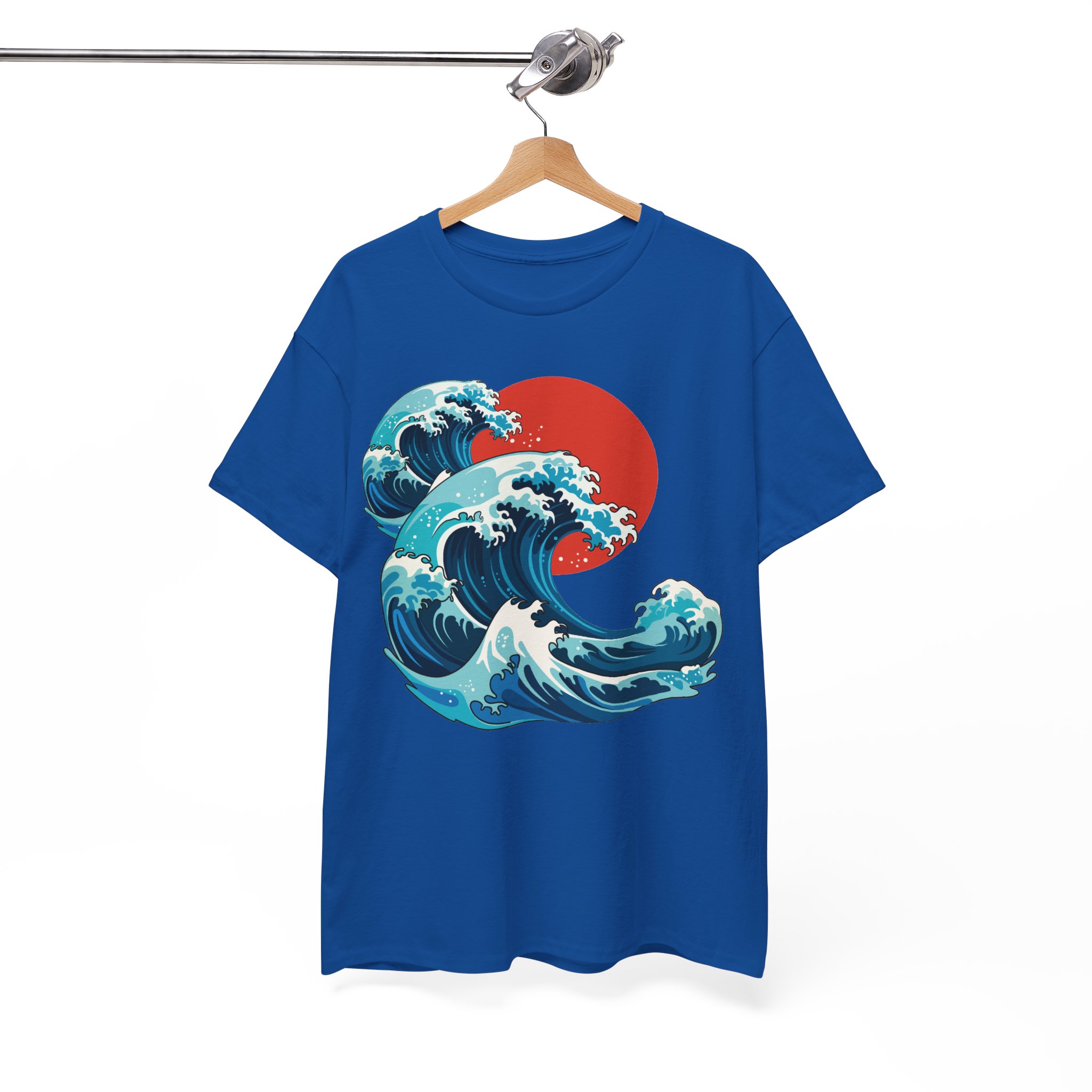 Kanagawa Great Wave Japanese Shirt - Japanese Art Graphic Tee - Vintage Ocean Wave T-Shirt - Image 9