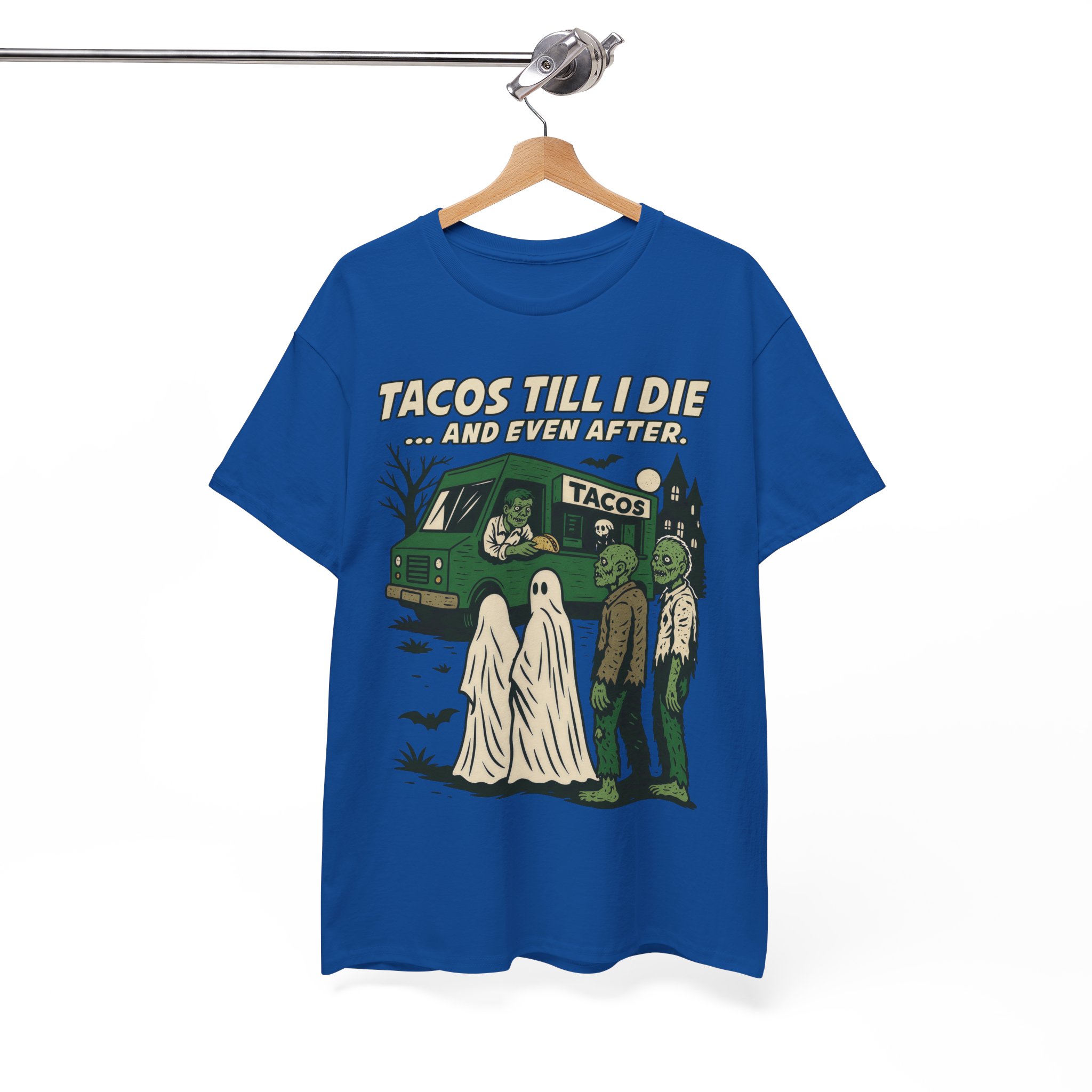 Tacos Till I Die Shirt - Funny Taco Halloween T-Shirt for Taco Lovers - Image 12