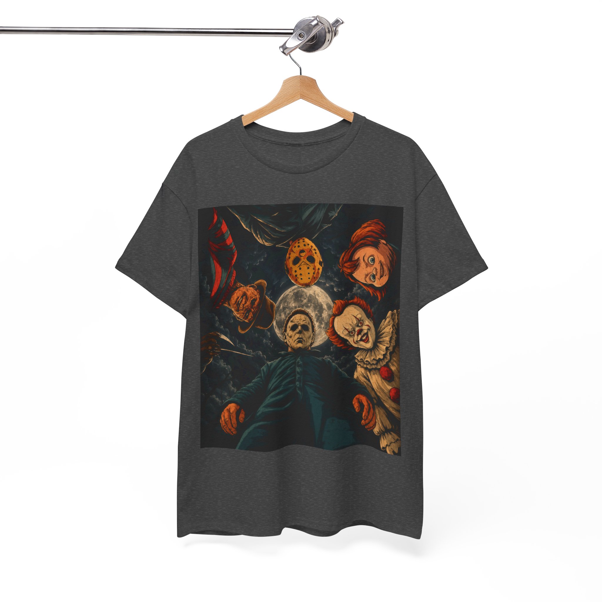 Vintage Horror Movie Inspired Halloween Shirt - Classic Slasher Movie Graphic Tee - Spooky Season T-Shirt - Image 8