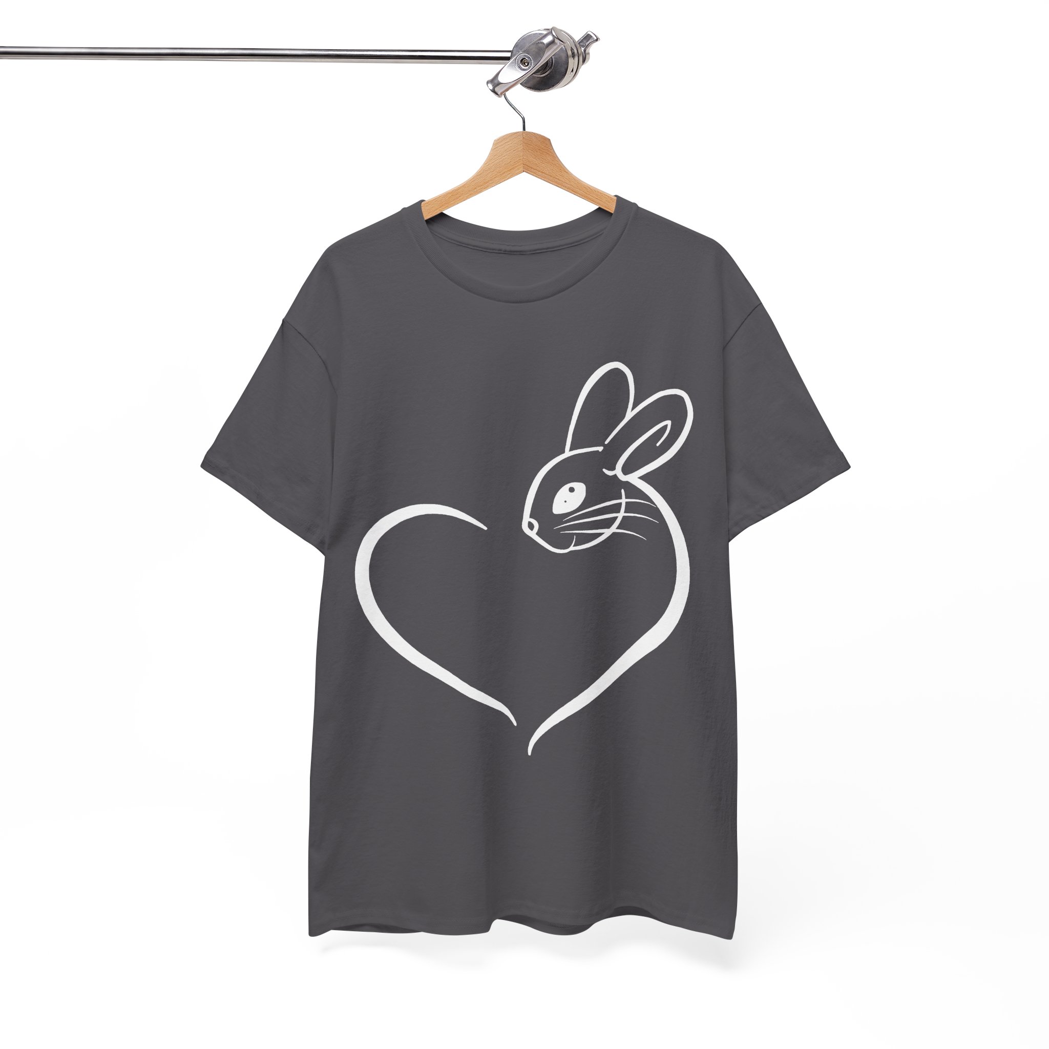 Bunny Rabbit Heart Love T‑Shirt - Image 8