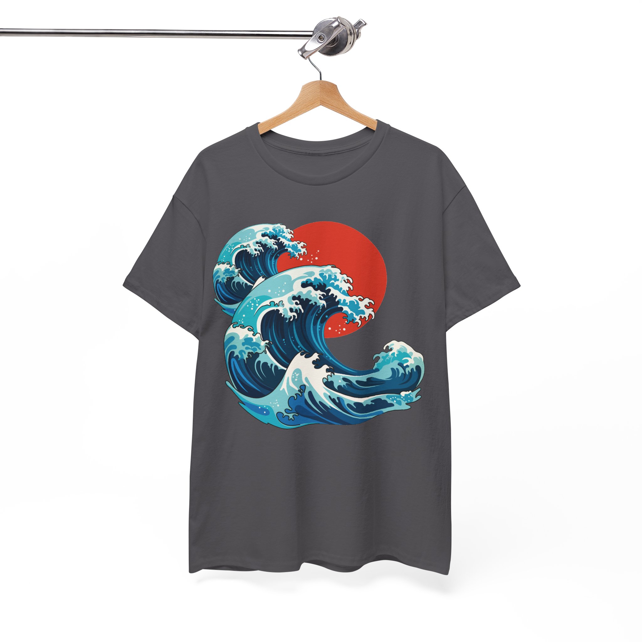 Kanagawa Great Wave Japanese Shirt - Japanese Art Graphic Tee - Vintage Ocean Wave T-Shirt - Image 8