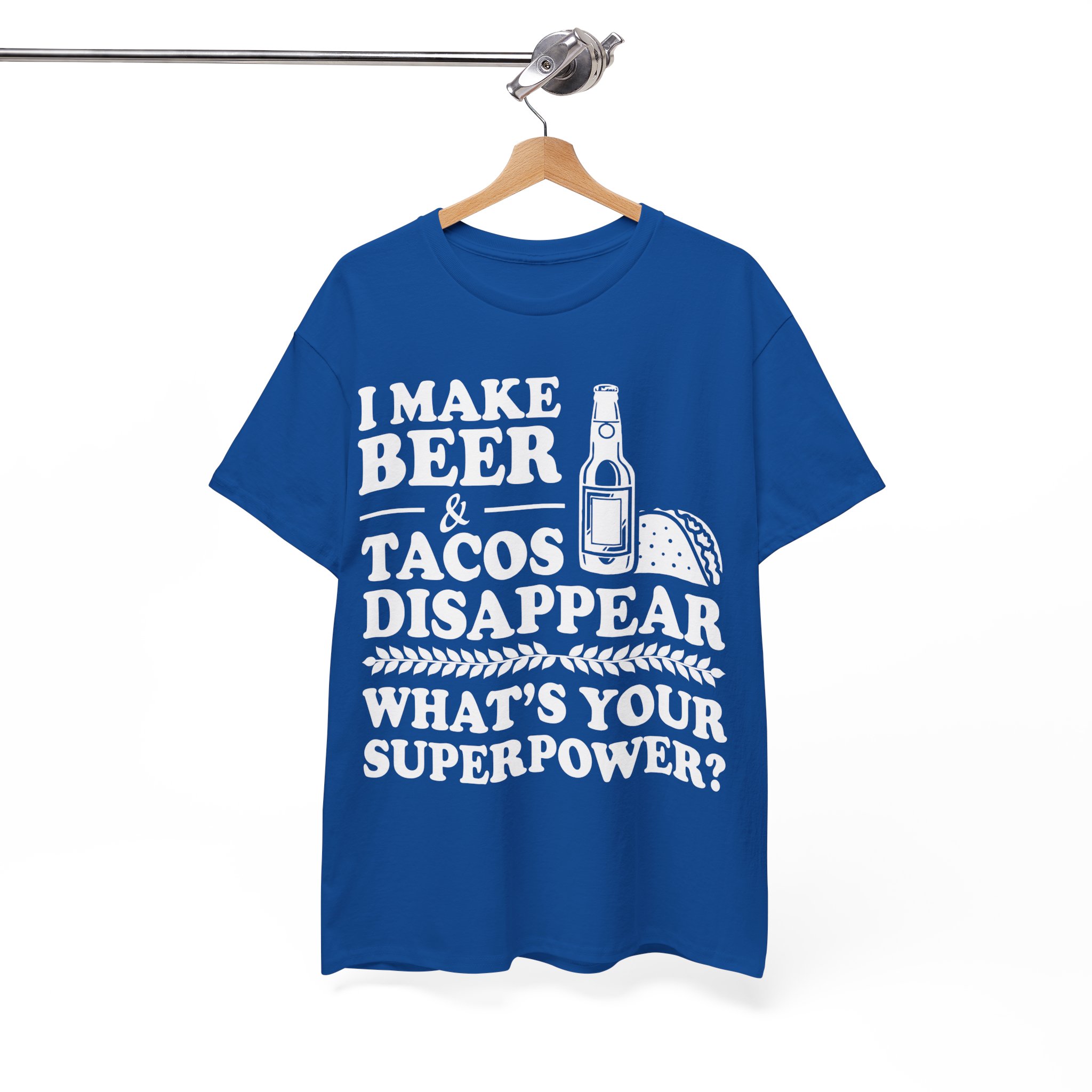 Beer & Tacos Lover T-Shirt - Image 9