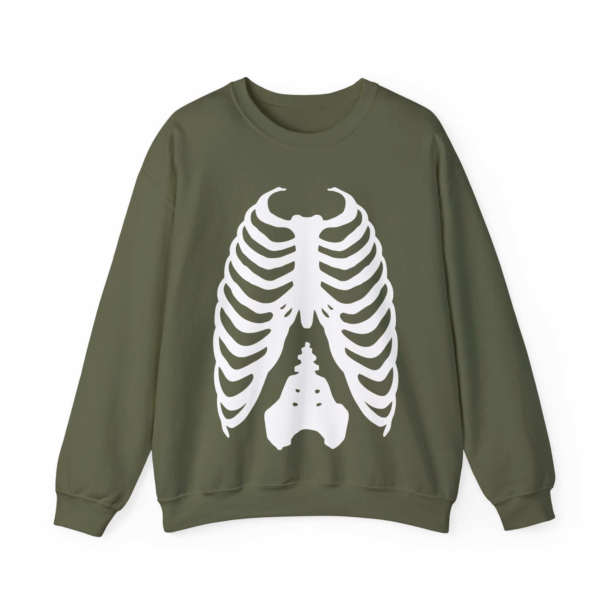 Skeleton Halloween Costume Sweatshirt - Image 7