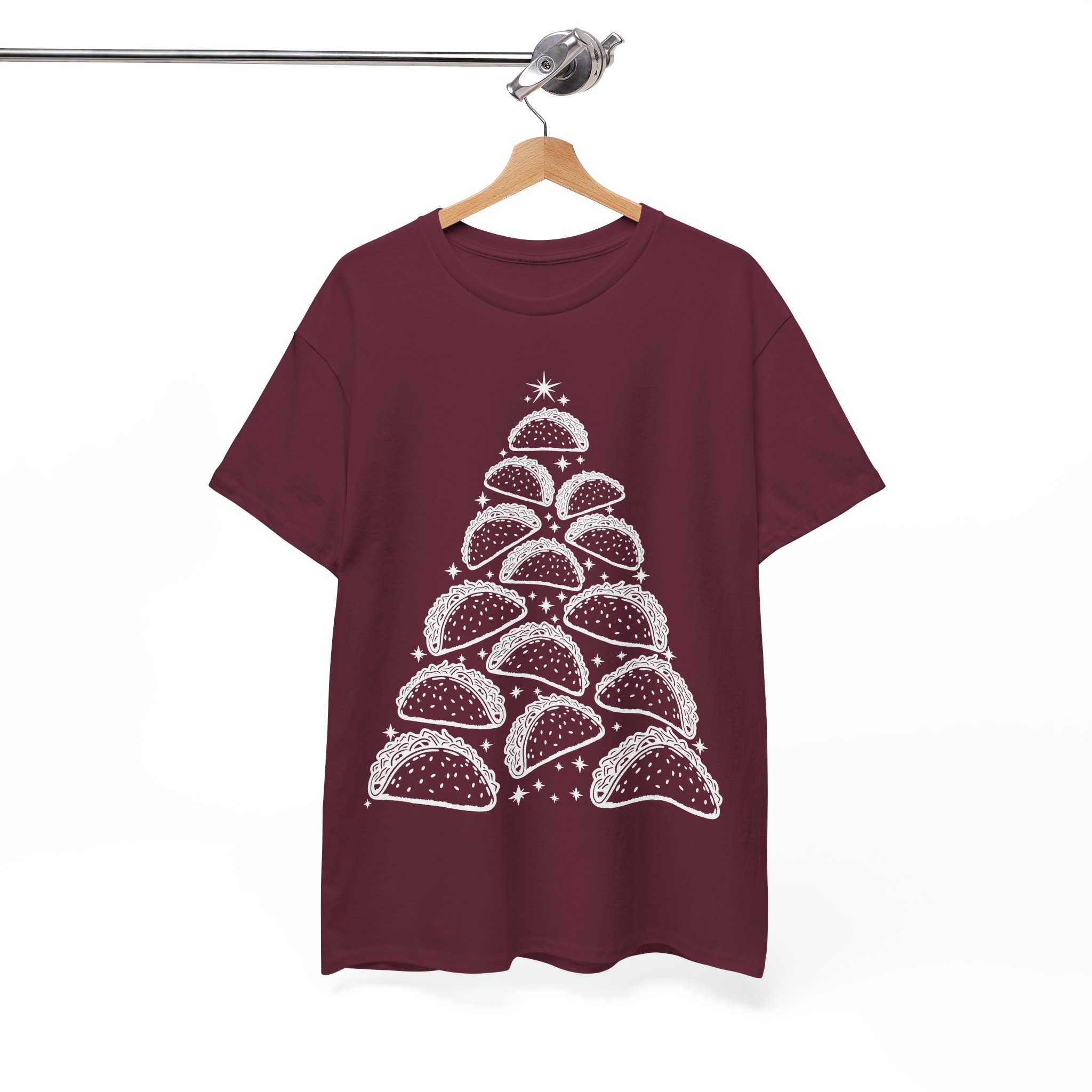Funny Christmas Taco Shirt - Taco Christmas Tree Tee - Christmas Gift for Taco Lovers - Image 6