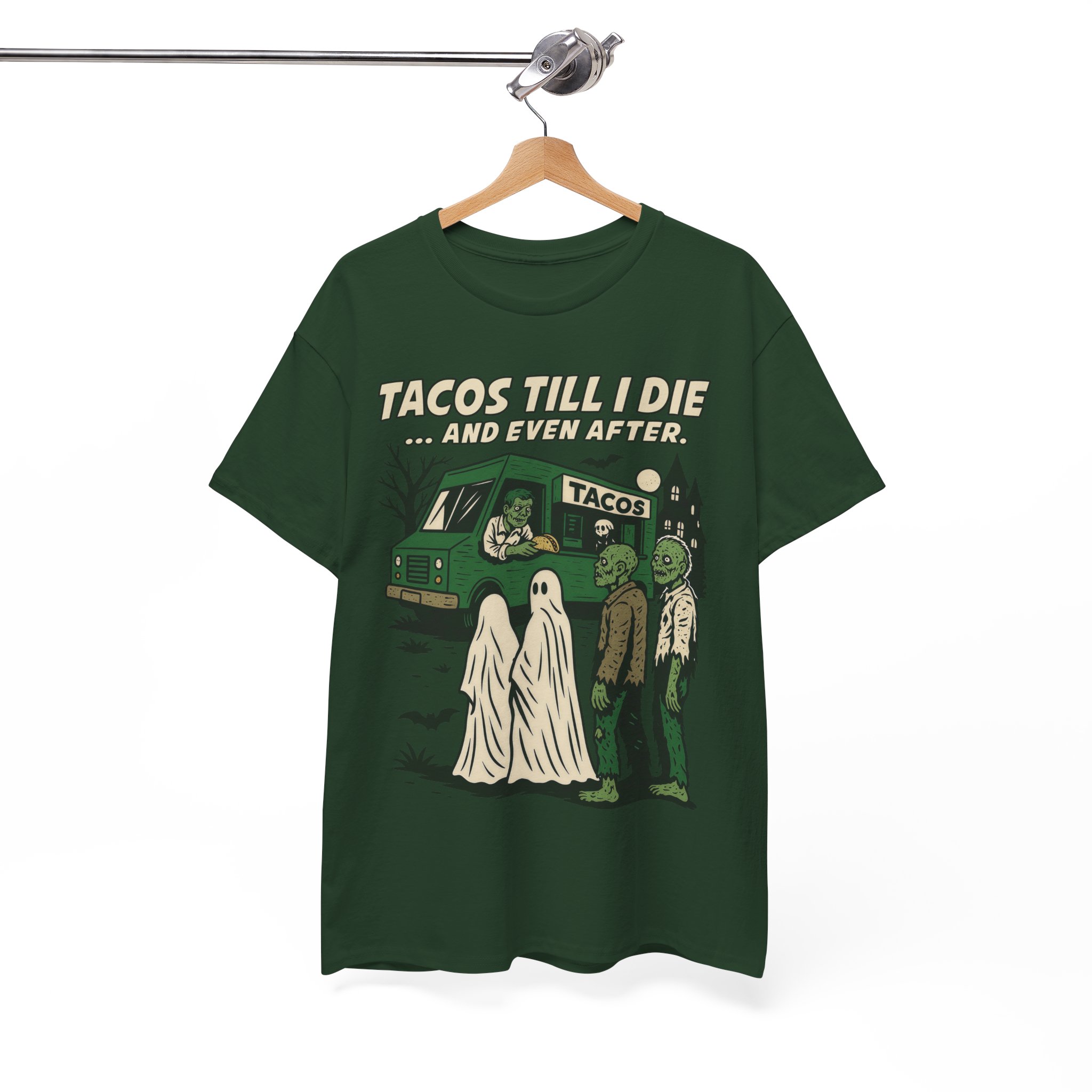 Tacos Till I Die Shirt - Funny Taco Halloween T-Shirt for Taco Lovers - Image 9