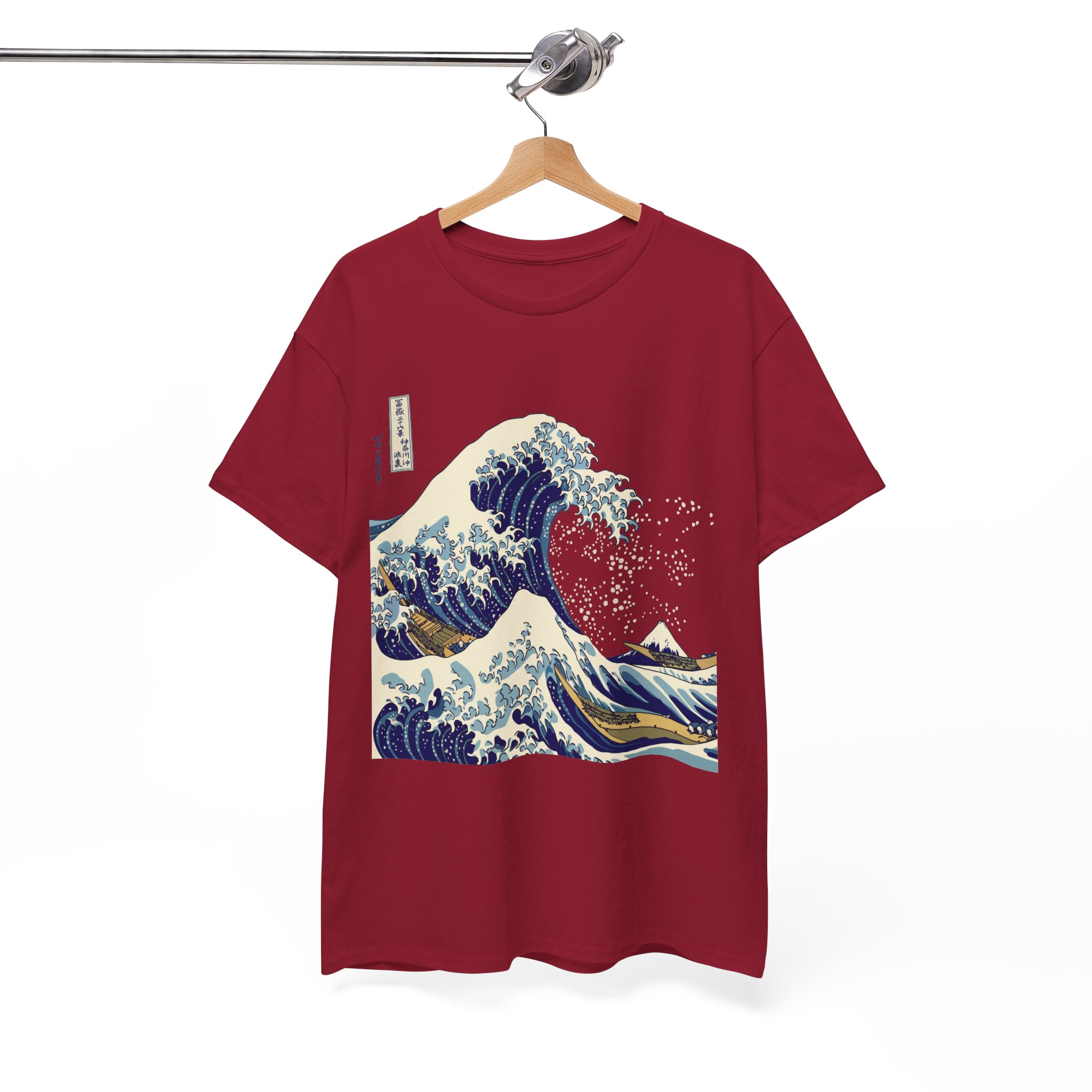 Great Wave Off Kanagawa Japanese T-Shirt - Image 12