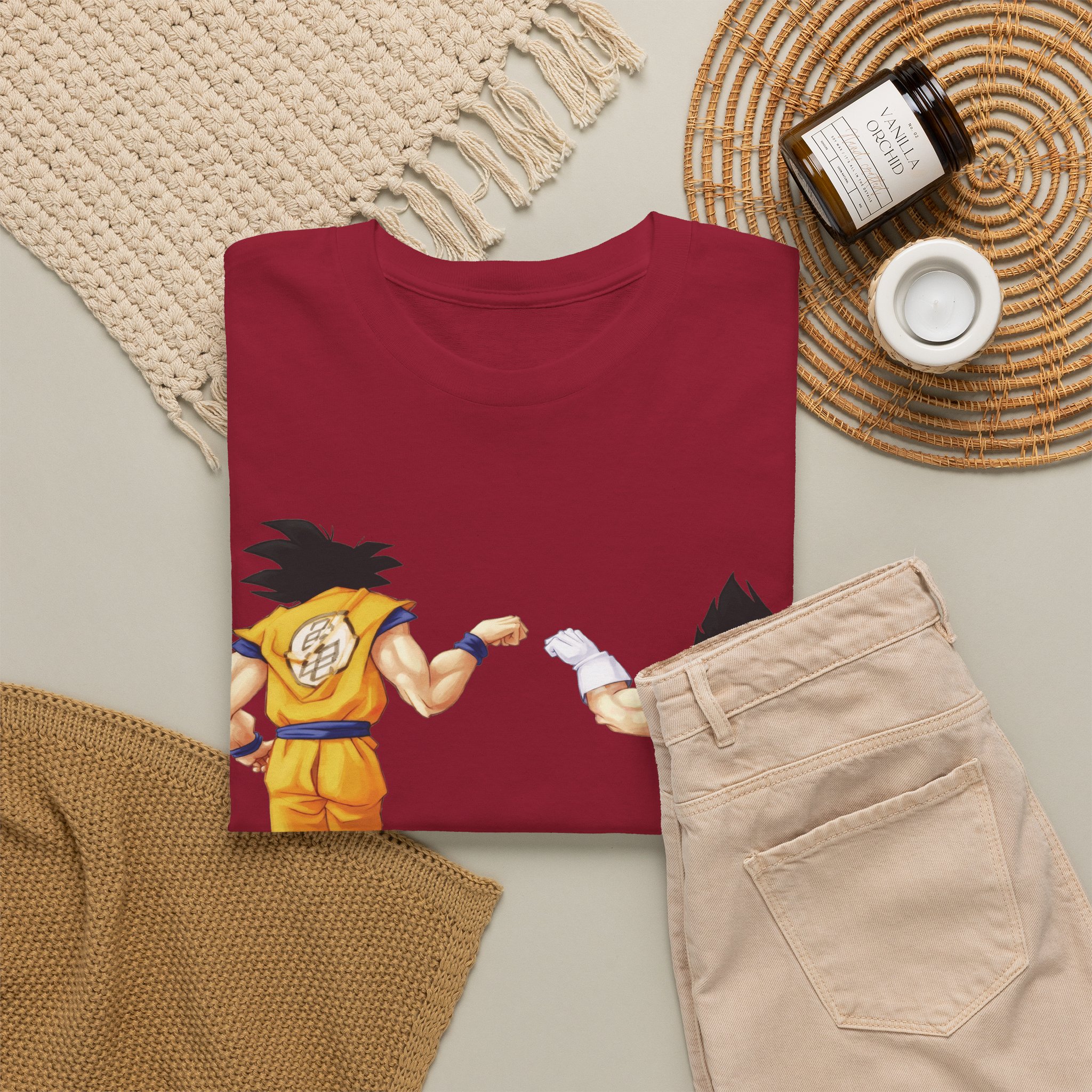 Son Goku and Vegeta Epic Anime Friendship Shirt - Anime Inspired Gift - Image 2