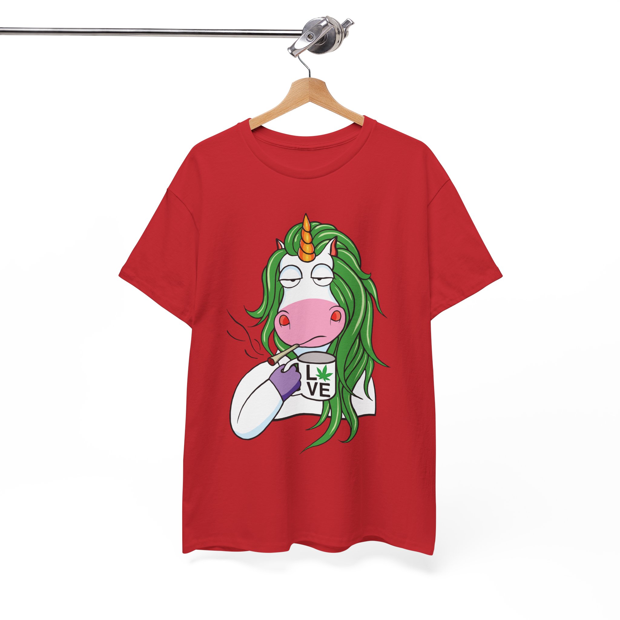 Unicorn Smoking Addiction Stoner Funny Weed Shirt - Image 12