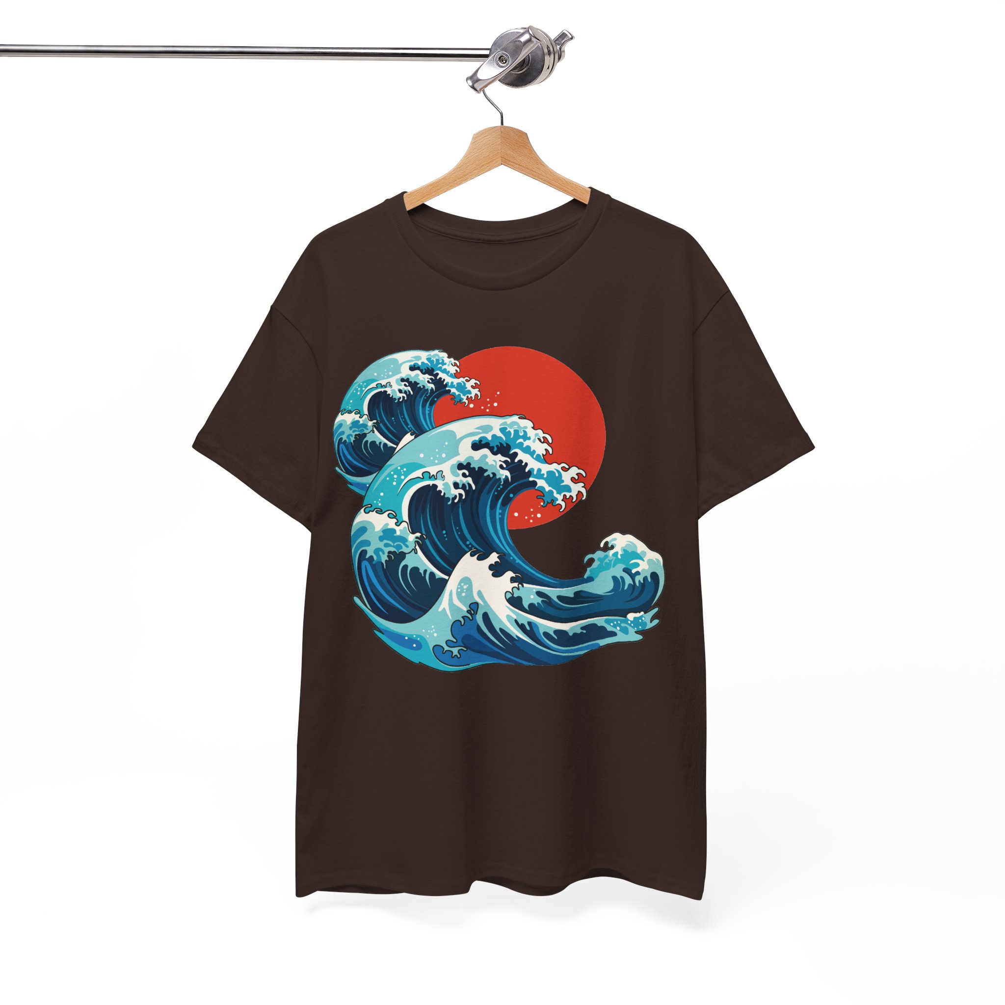 Kanagawa Great Wave Japanese Shirt - Japanese Art Graphic Tee - Vintage Ocean Wave T-Shirt - Image 5