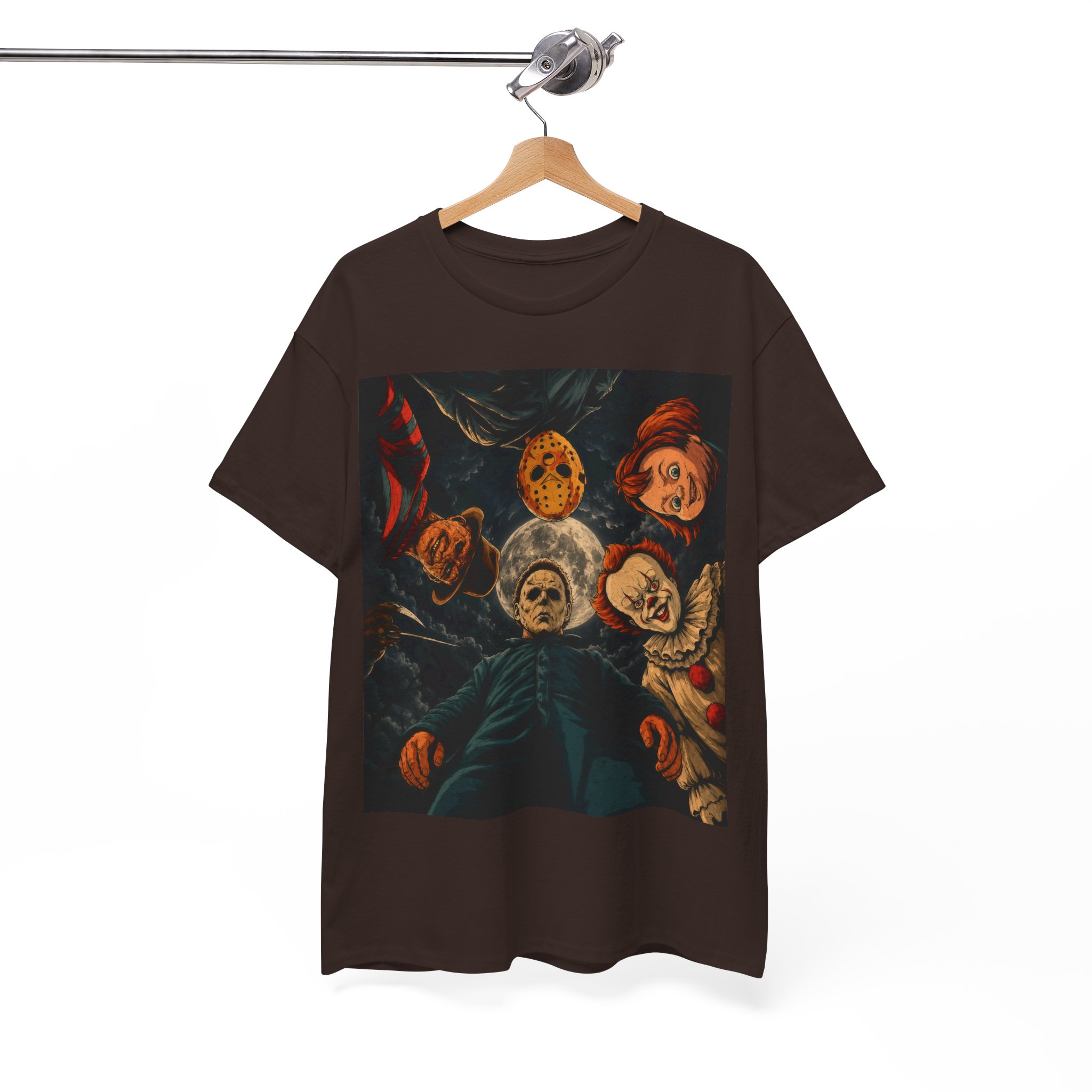 Vintage Horror Movie Inspired Halloween Shirt - Classic Slasher Movie Graphic Tee - Spooky Season T-Shirt - Image 5