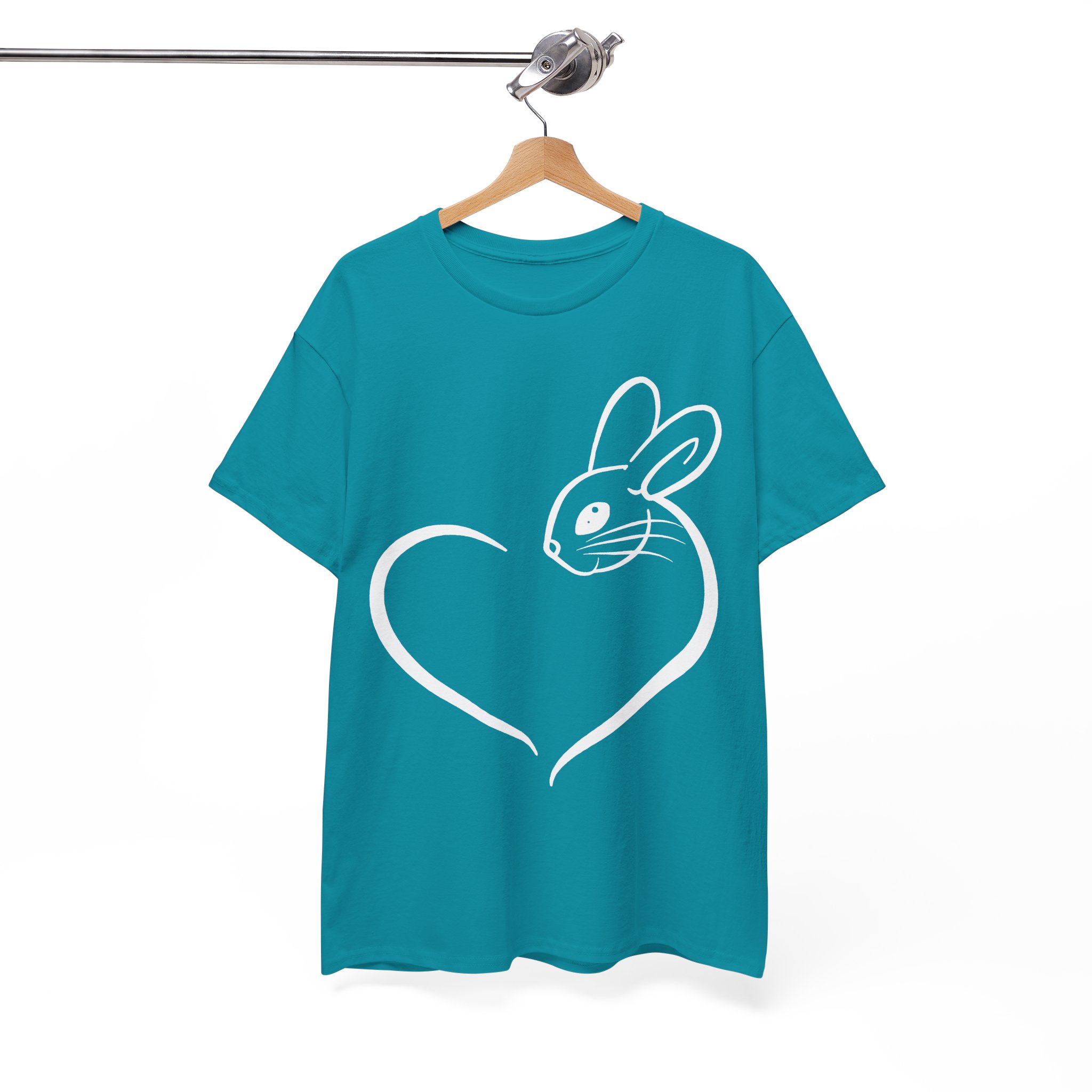 Bunny Rabbit Heart Love T‑Shirt - Image 7