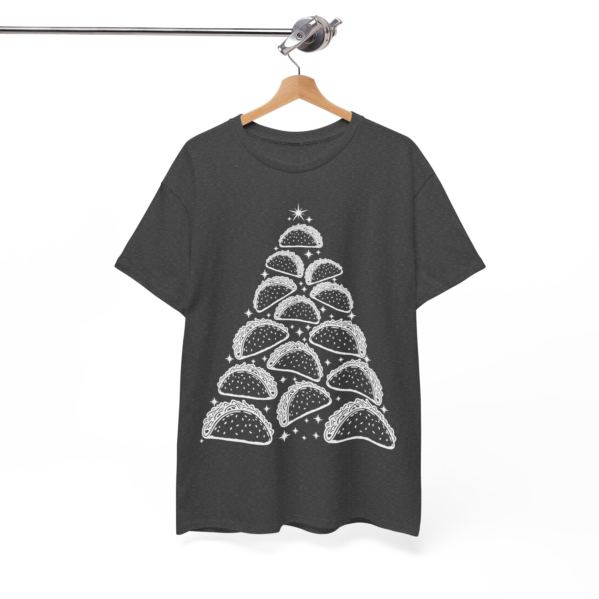 Funny Christmas Taco Shirt - Taco Christmas Tree Tee - Christmas Gift for Taco Lovers - Image 9