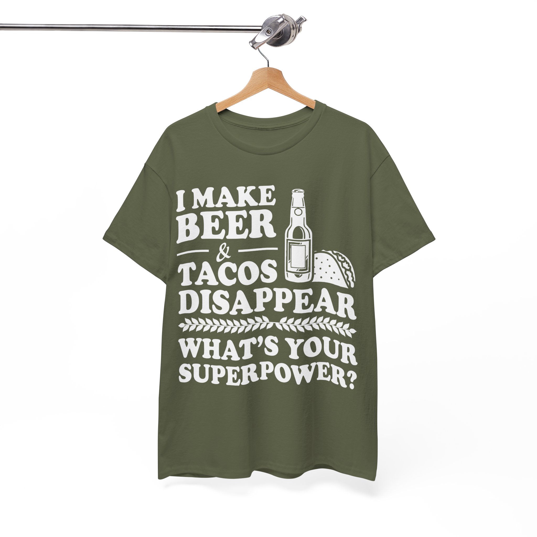 Beer & Tacos Lover T-Shirt - Image 4