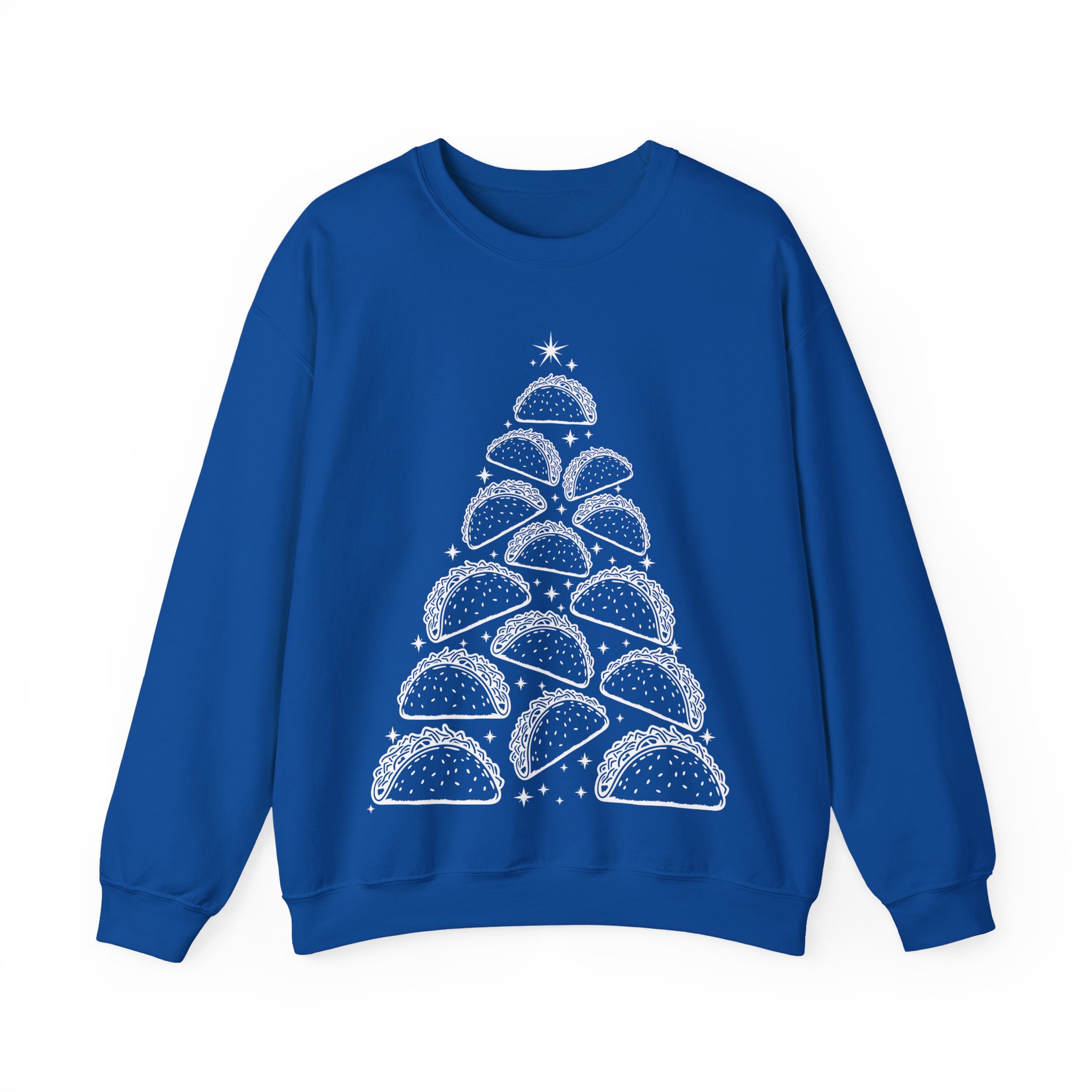Funny Christmas Taco Sweatshirt – Taco Christmas Tree Sweatshirt – Christmas Gift for Taco Lovers - Image 10