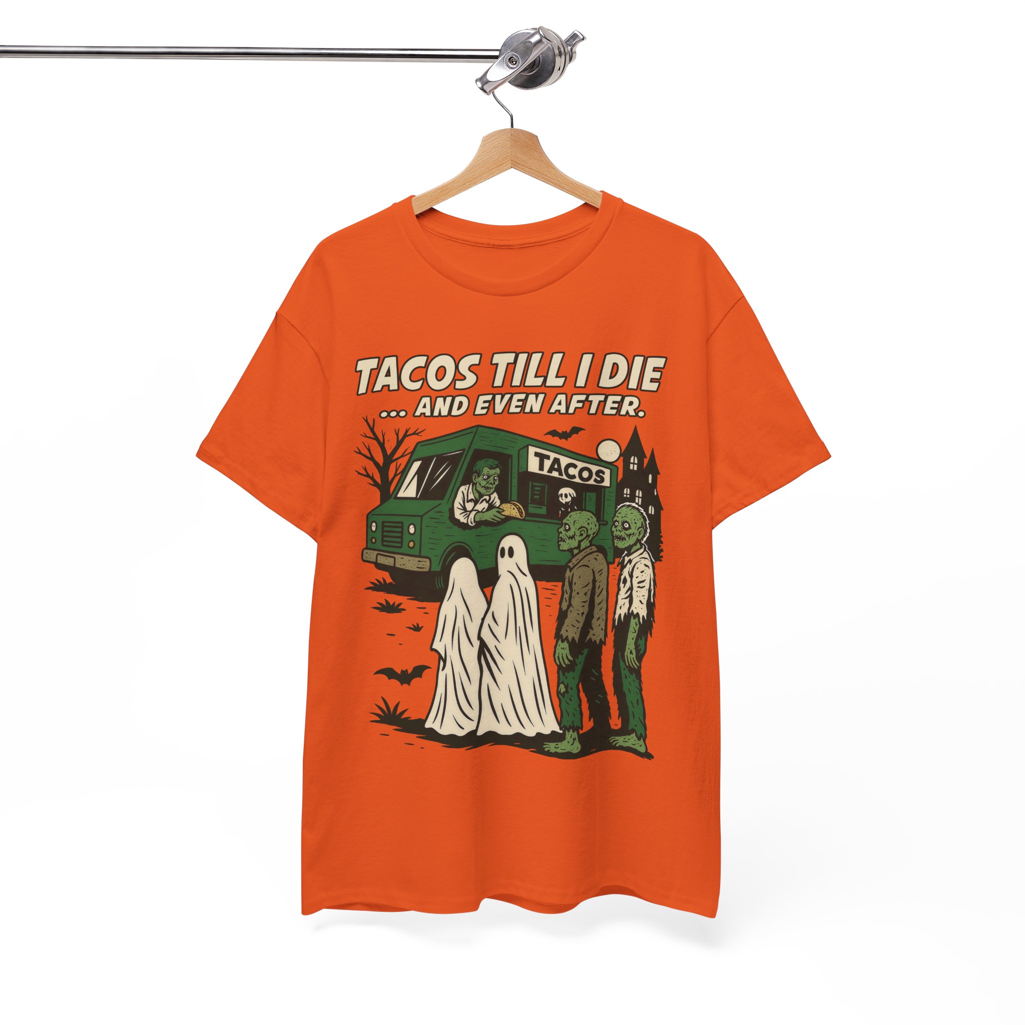 Tacos Till I Die Shirt - Funny Taco Halloween T-Shirt for Taco Lovers - Image 6
