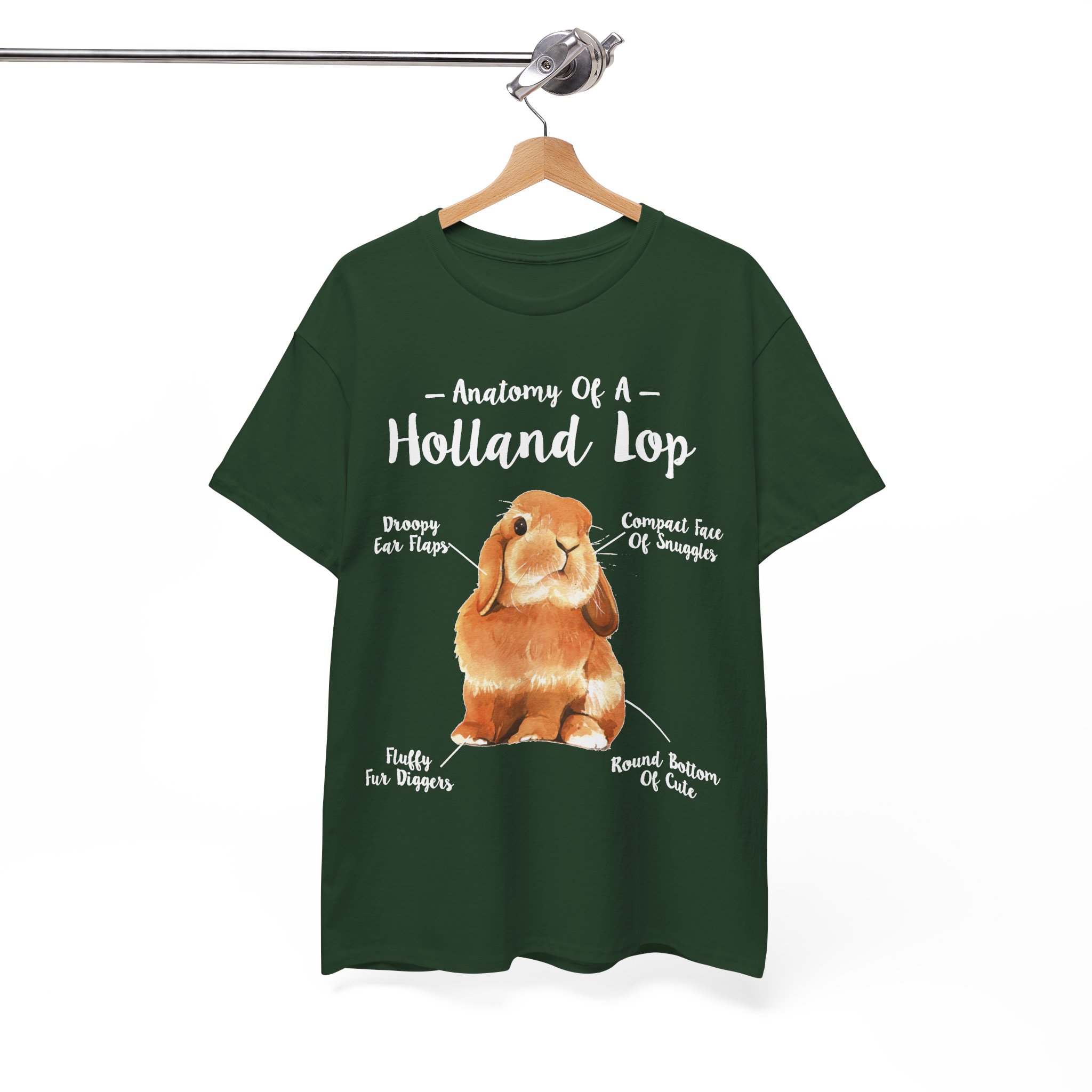 Anatomy Holland Lop Bunny Rabbit Lovers T‑Shirt - Image 4