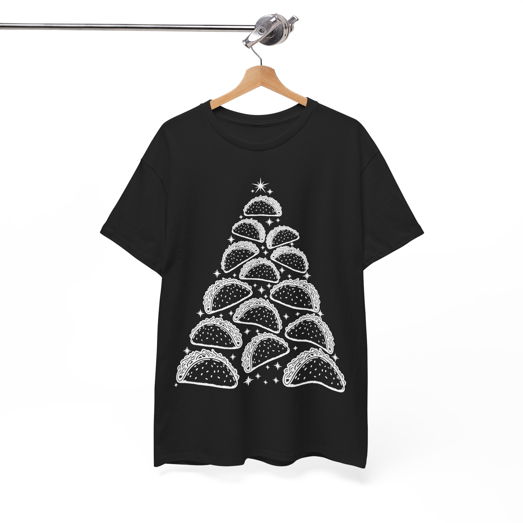 Funny Christmas Taco Shirt - Taco Christmas Tree Tee - Christmas Gift for Taco Lovers - Image 5